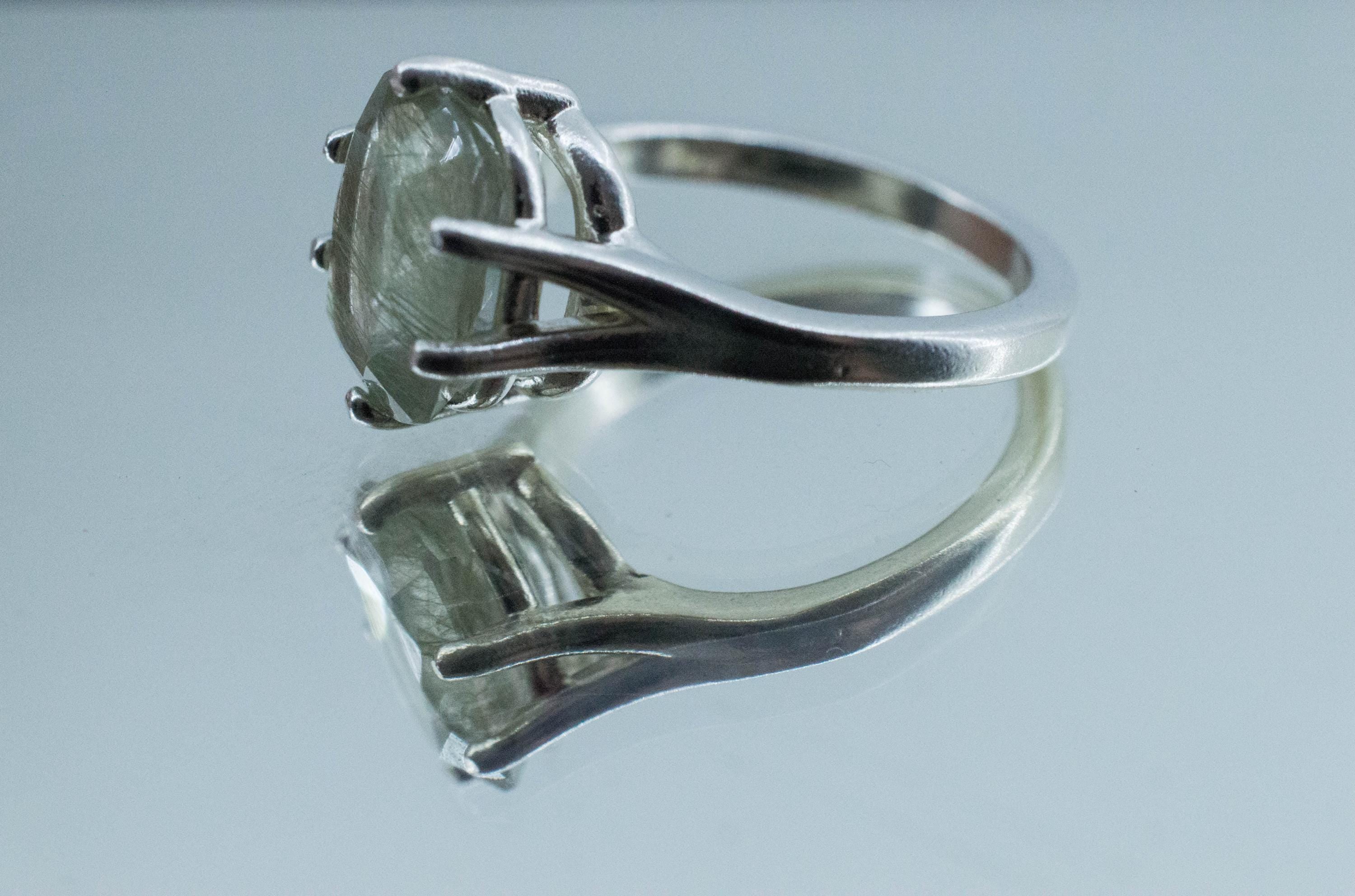 Byssolite Quartz Ring; Natural Untreated Tanzania Included Quartz; 3.520cts