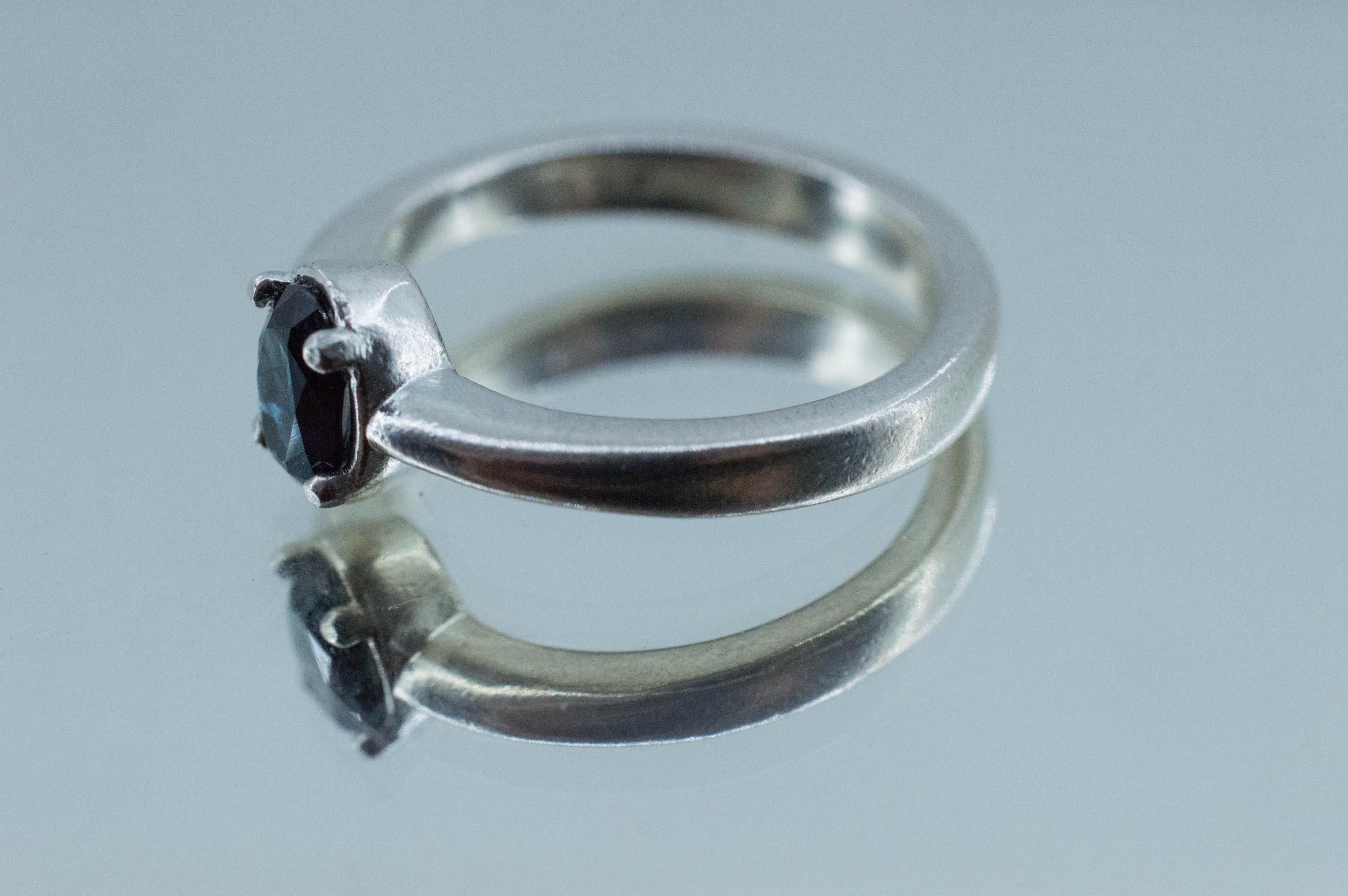 Biashara Sapphire Ring, Natural Untreated Kenya Sapphire; 0.775cts