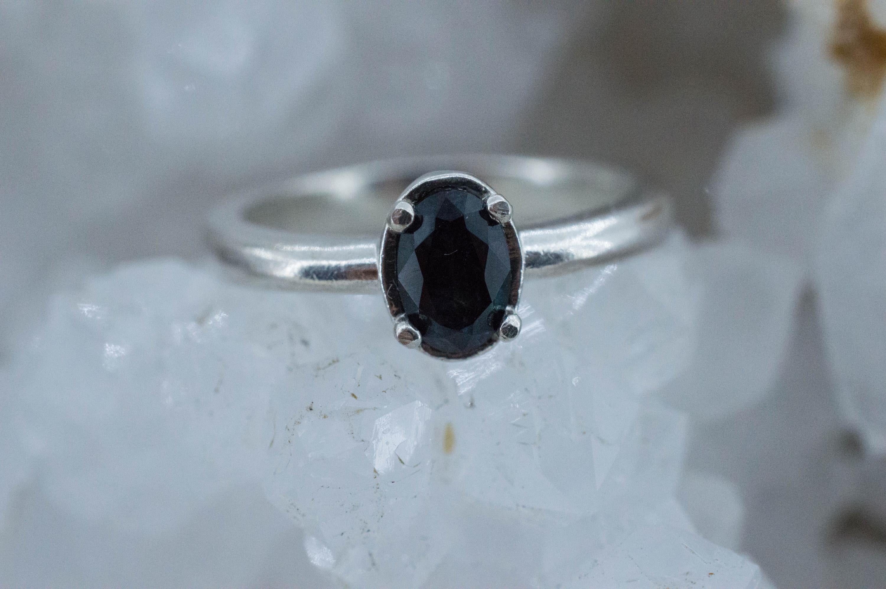 Biashara Sapphire Ring, Natural Untreated Kenya Sapphire; 0.775cts