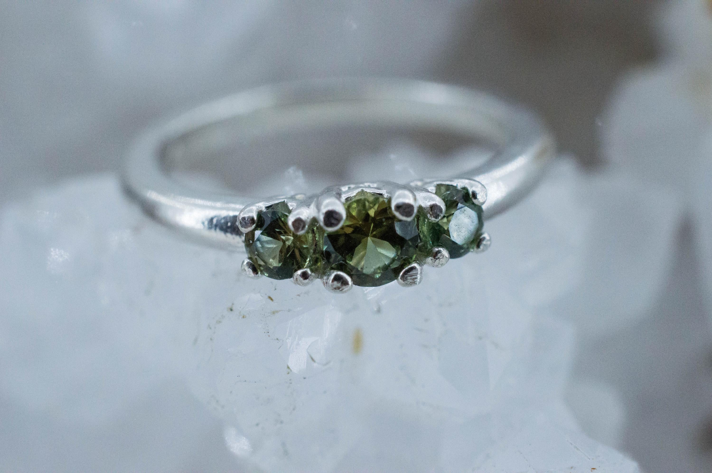 Biashara Sapphire Ring, Natural Untreated Kenya Sapphire; 0.550cts