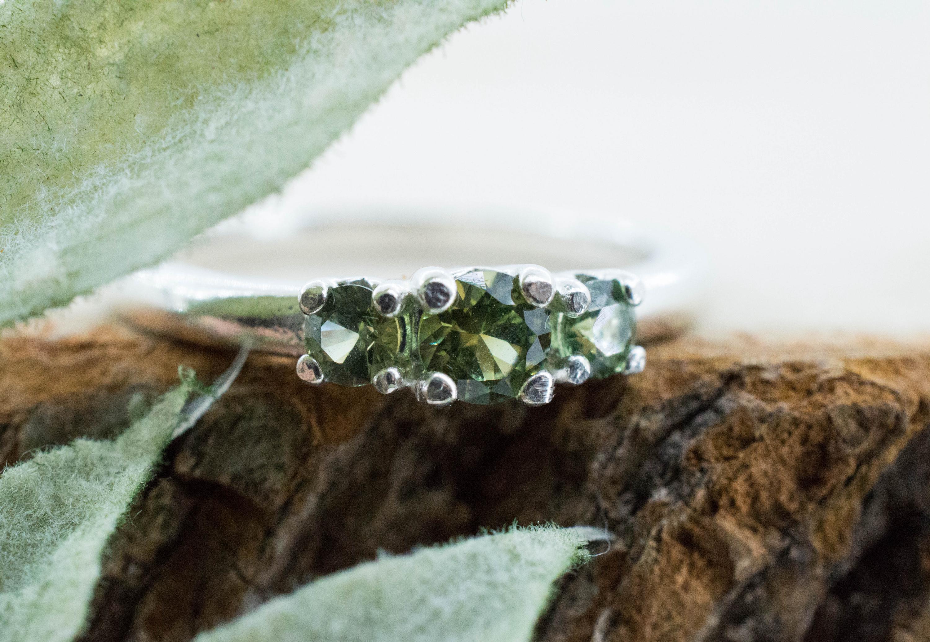 Biashara Sapphire Ring, Natural Untreated Kenya Sapphire; 0.550cts