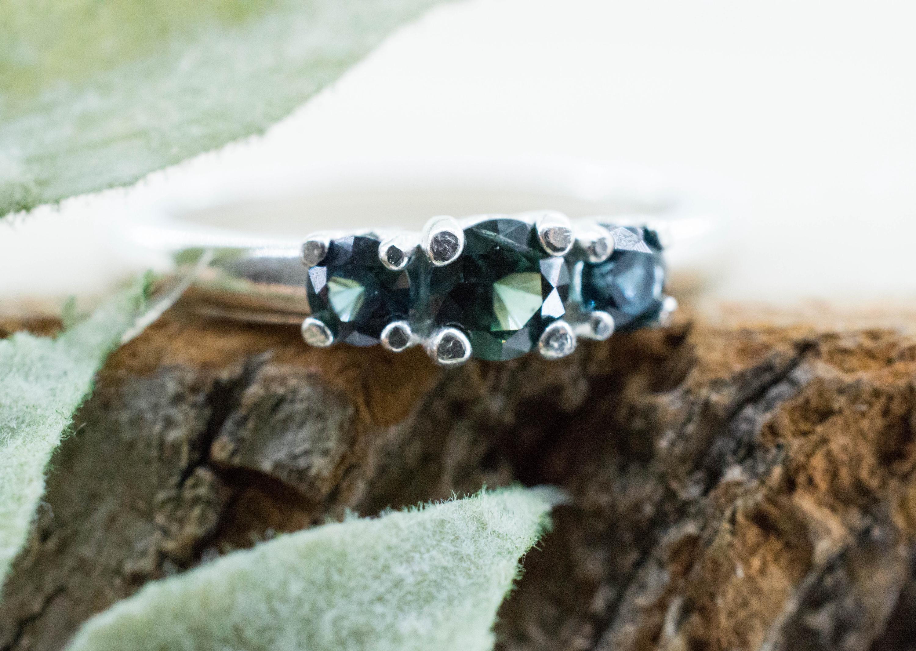 Biashara Sapphire Ring, Natural Untreated Kenya Sapphire; 0.570cts