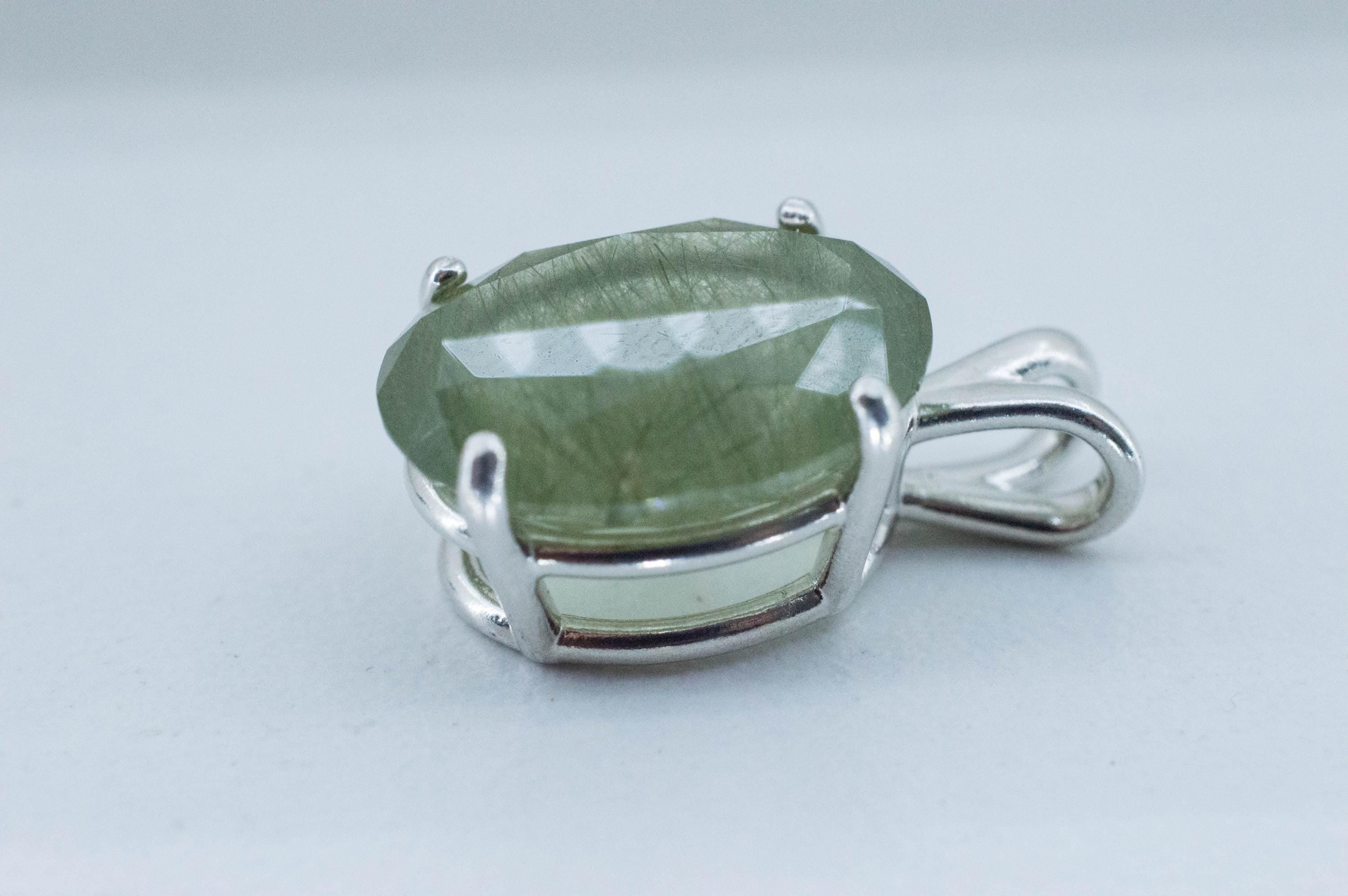 Byssolite Quartz Pendant, Natural Untreated Tanzania Included Quartz; 9.005cts