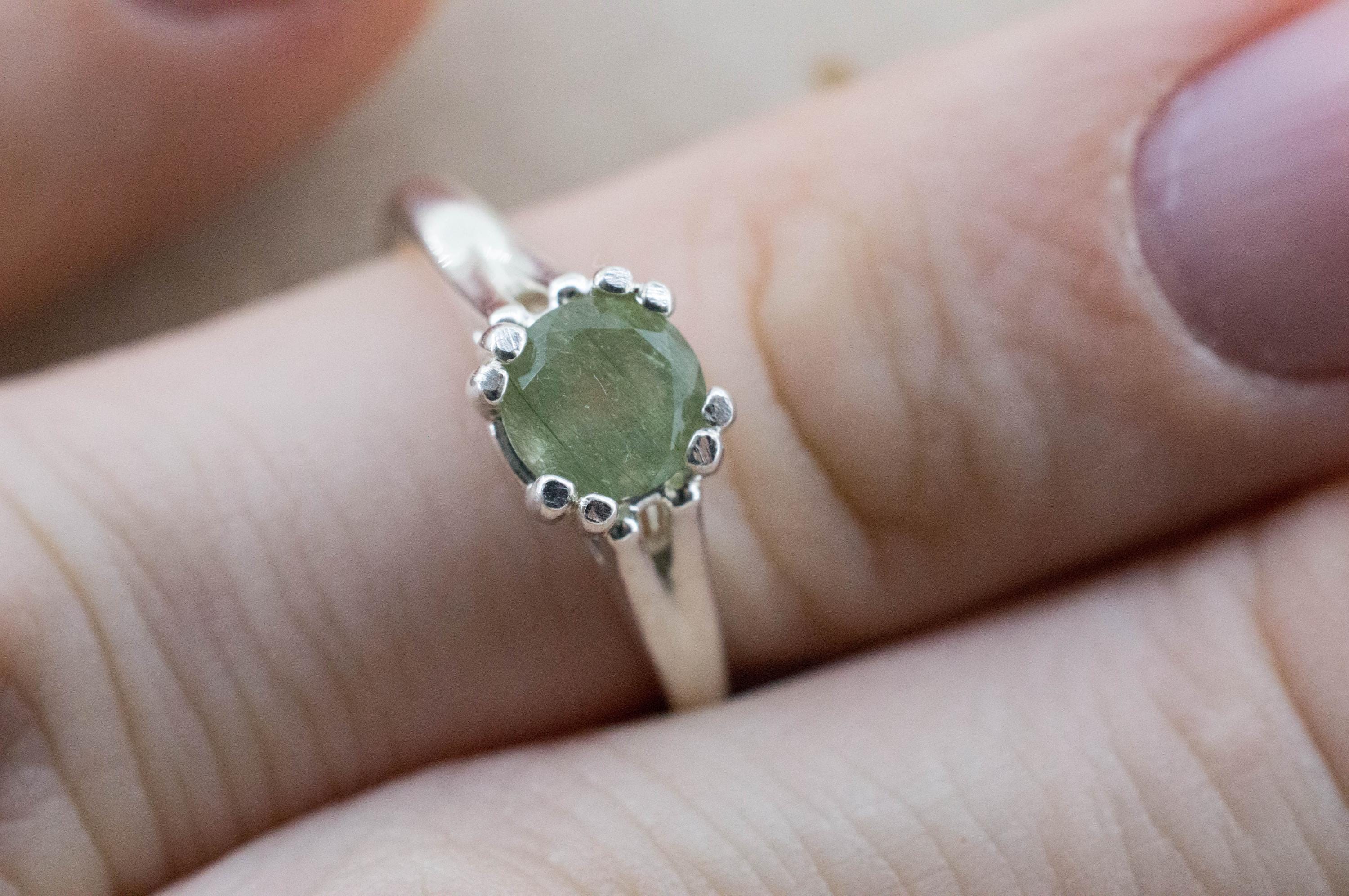 Byssolite Quartz Ring; Natural Untreated Tanzania Included Quartz; 0.795cts