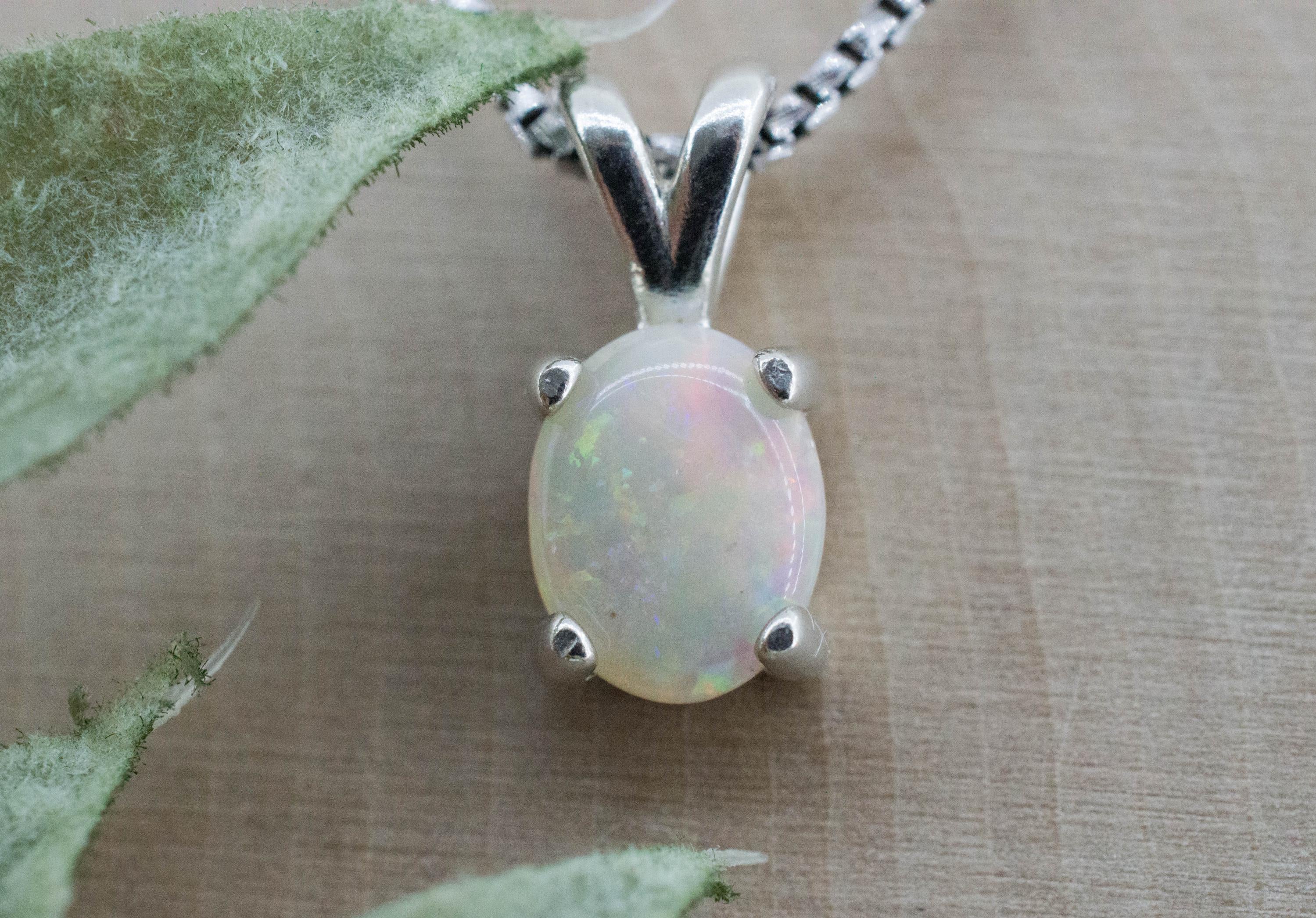 Opal Pendant, Natural Untreated Australian Opal; 0.890cts - Mark Oliver Gems