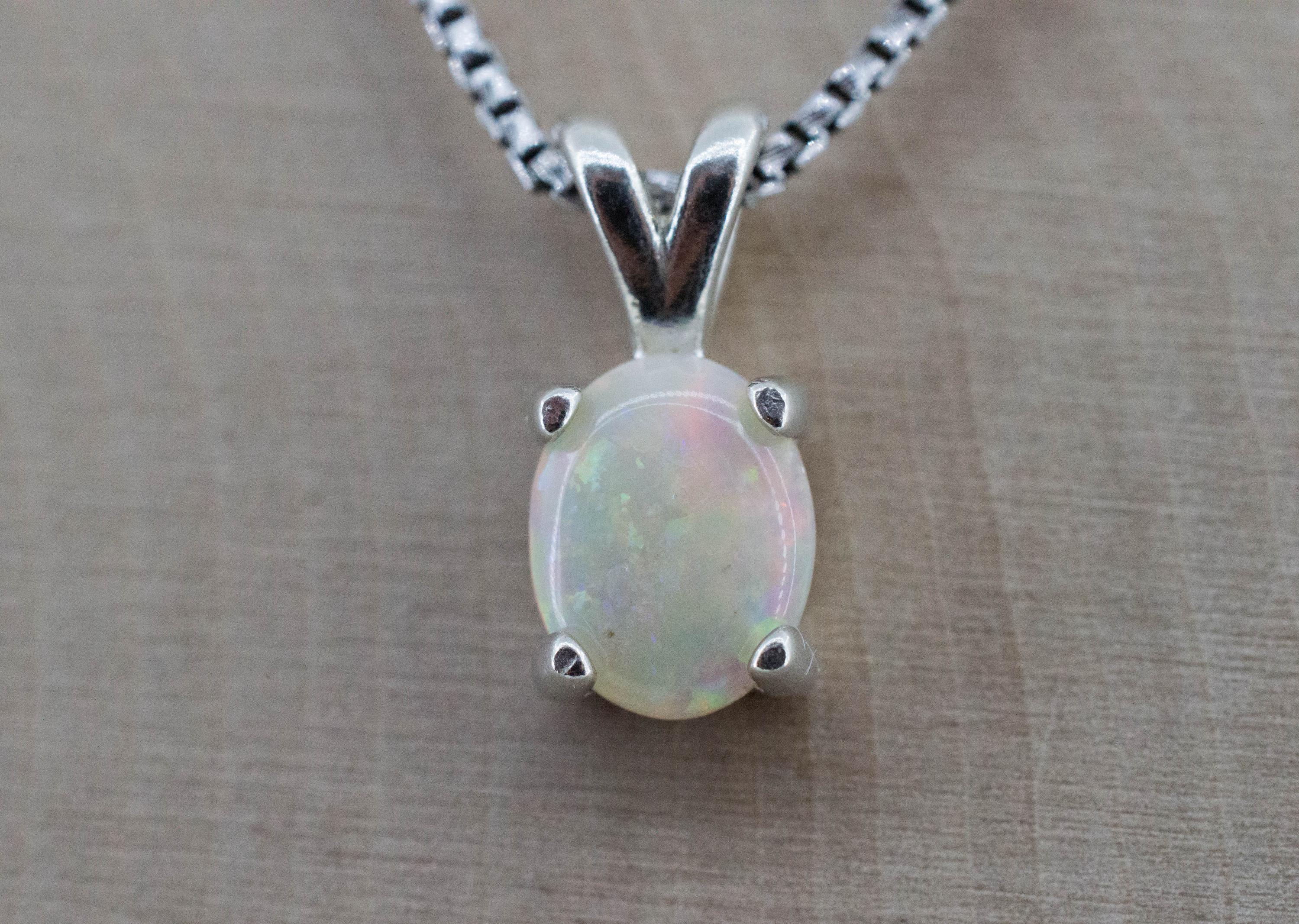 Opal Pendant, Natural Untreated Australian Opal; 0.890cts - Mark Oliver Gems