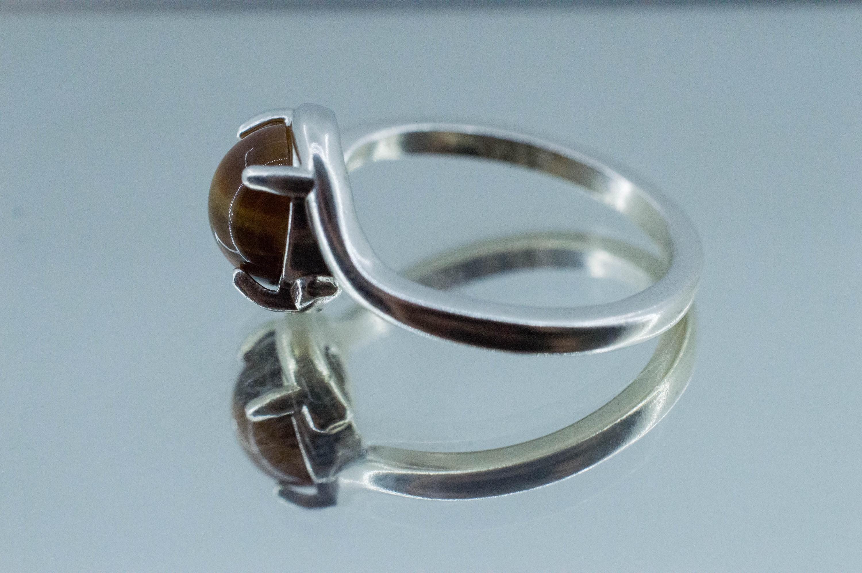 Tiger's Eye Ring; Natural Untreated Thailand Tiger Eye; 1.420cts - Mark Oliver Gems