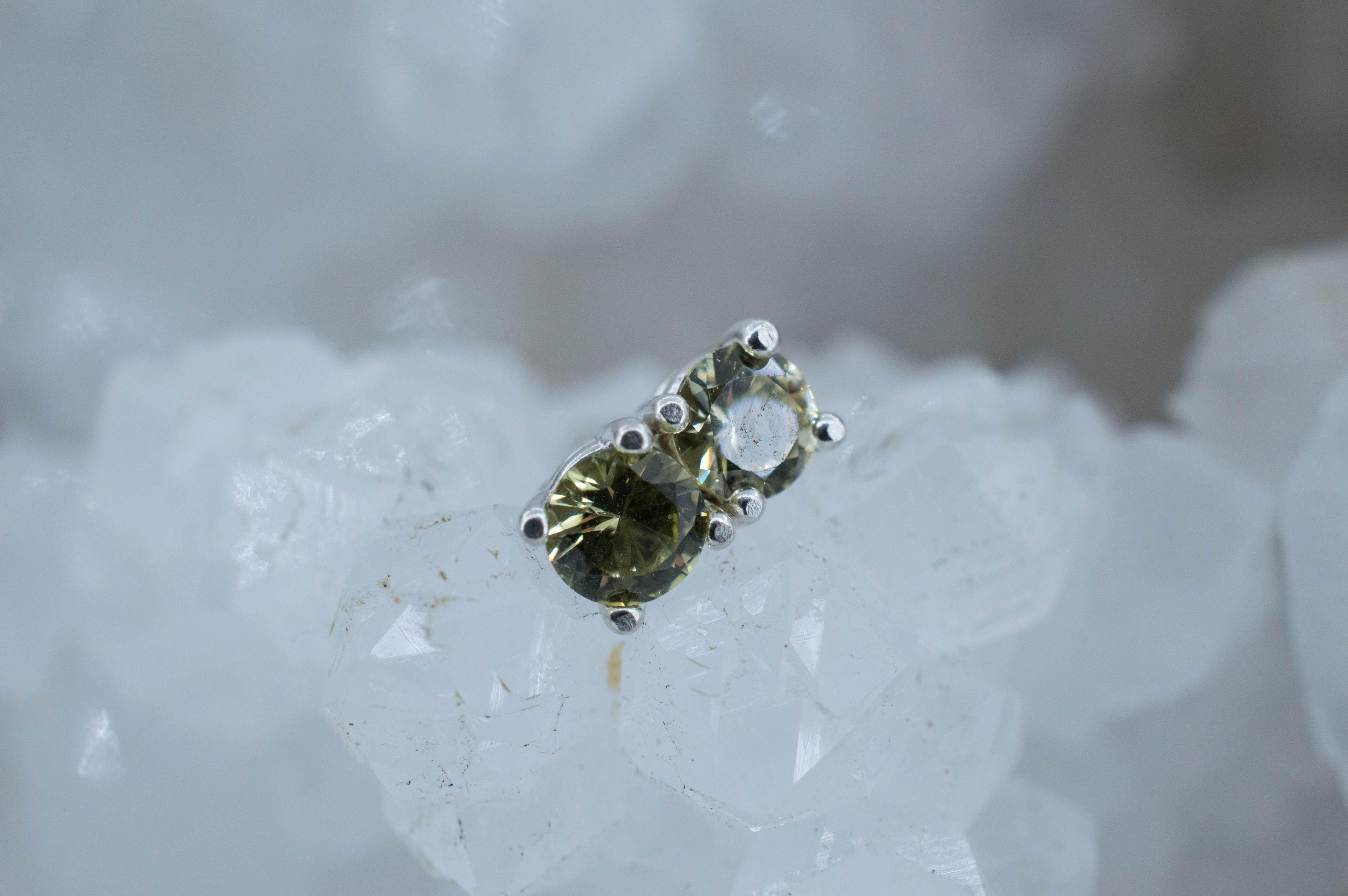 Grossular Garnet Earrings; Natural Untreated Tanzania Garnet; 0.595cts - Mark Oliver Gems