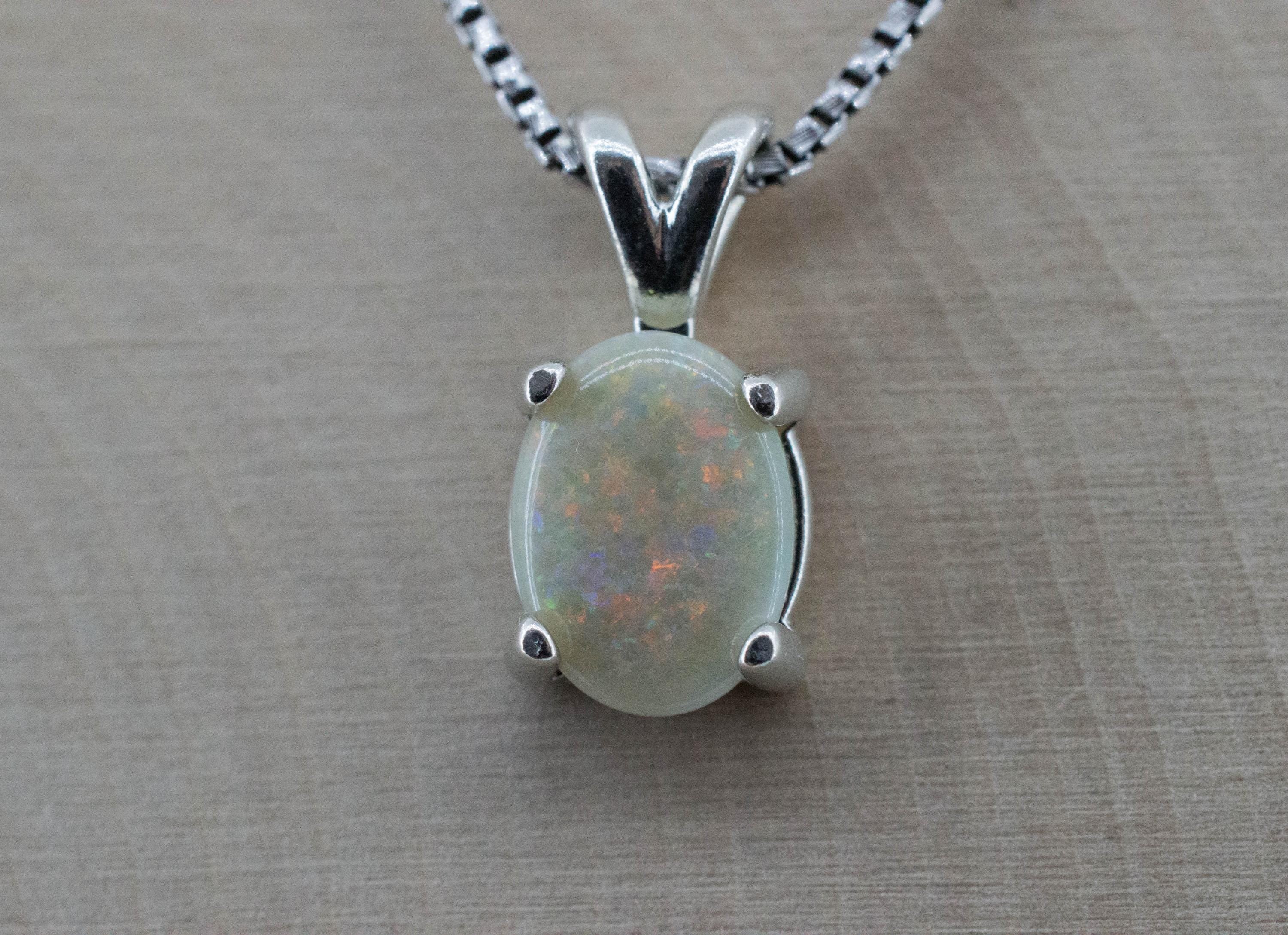 Opal Pendant, Natural Untreated Australian Opal; 1.620cts - Mark Oliver Gems