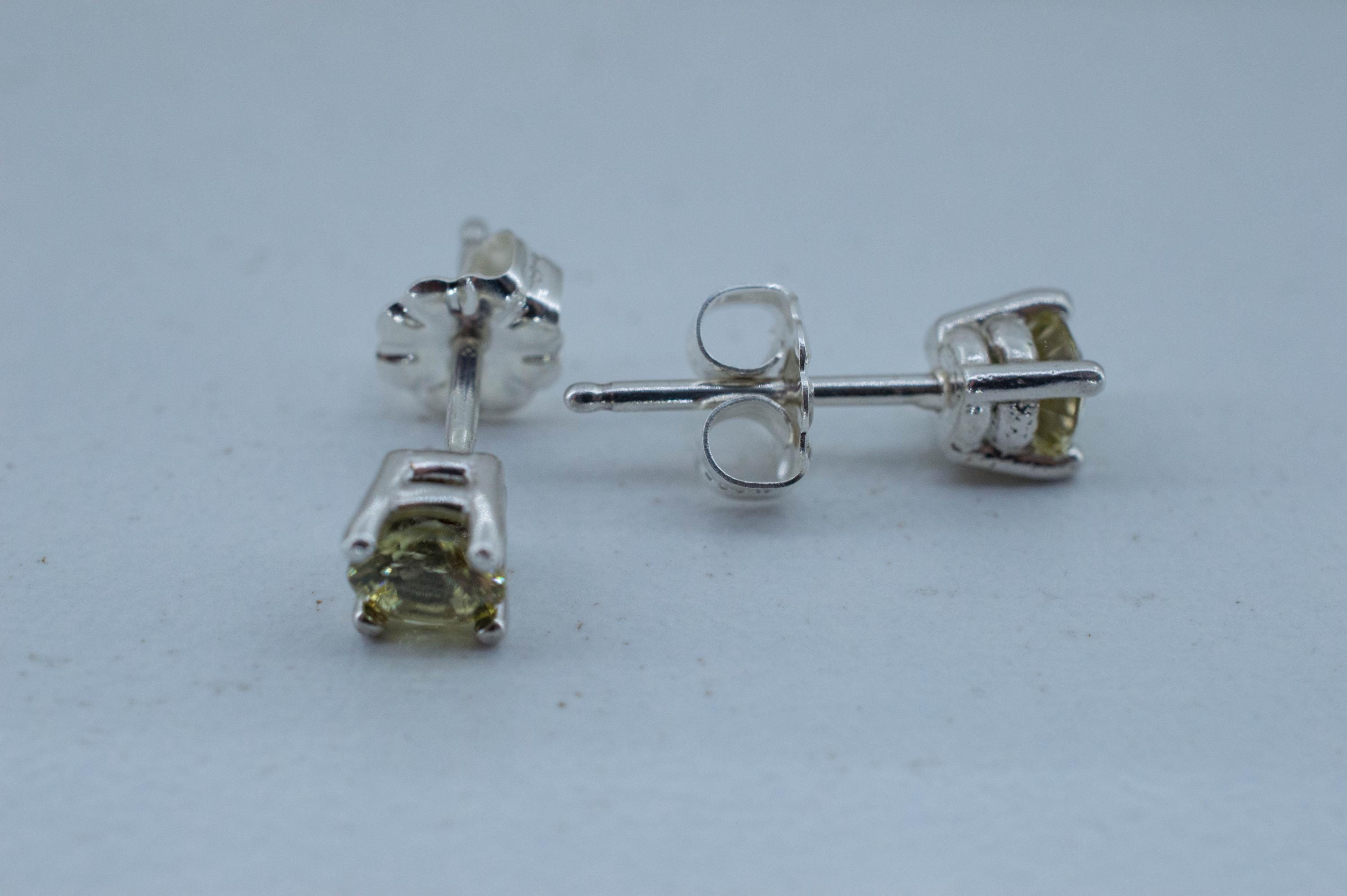 Grossular Garnet Earrings; Natural Untreated Tanzania Garnet; 0.595cts - Mark Oliver Gems