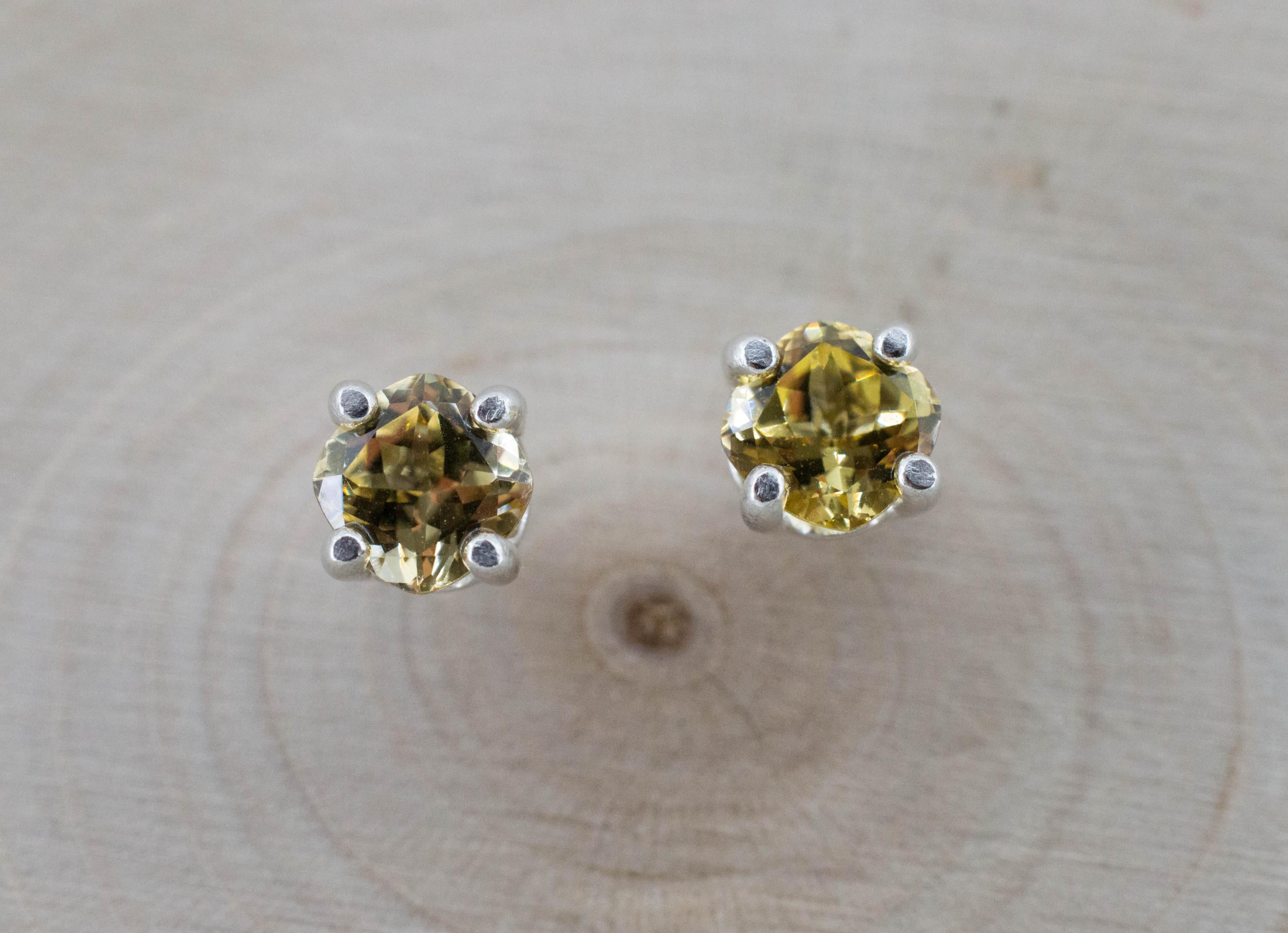 Grossular Garnet Earrings; Natural Untreated Tanzania Garnet; 1.215cts - Mark Oliver Gems