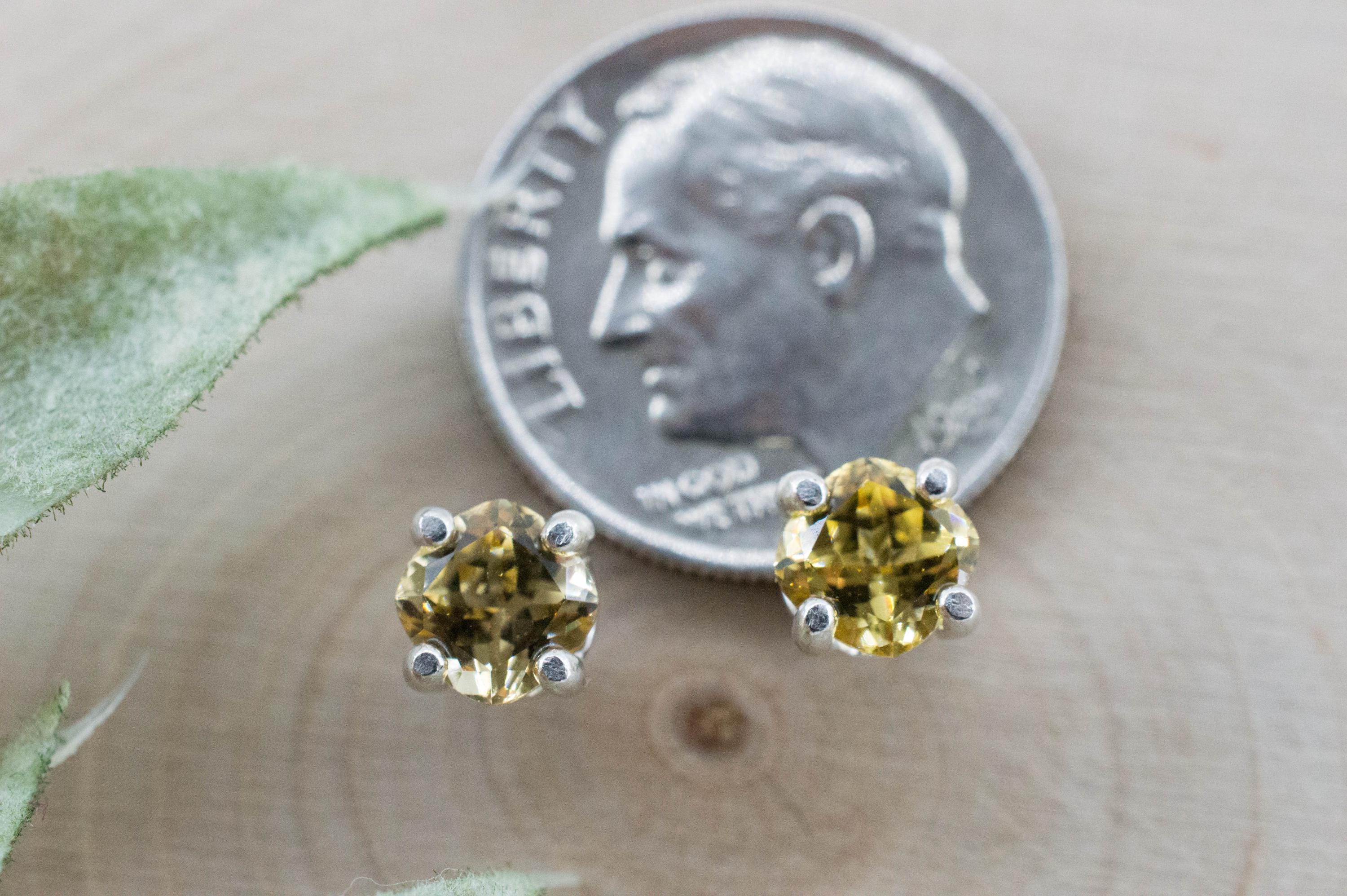 Grossular Garnet Earrings; Natural Untreated Tanzania Garnet; 1.215cts - Mark Oliver Gems