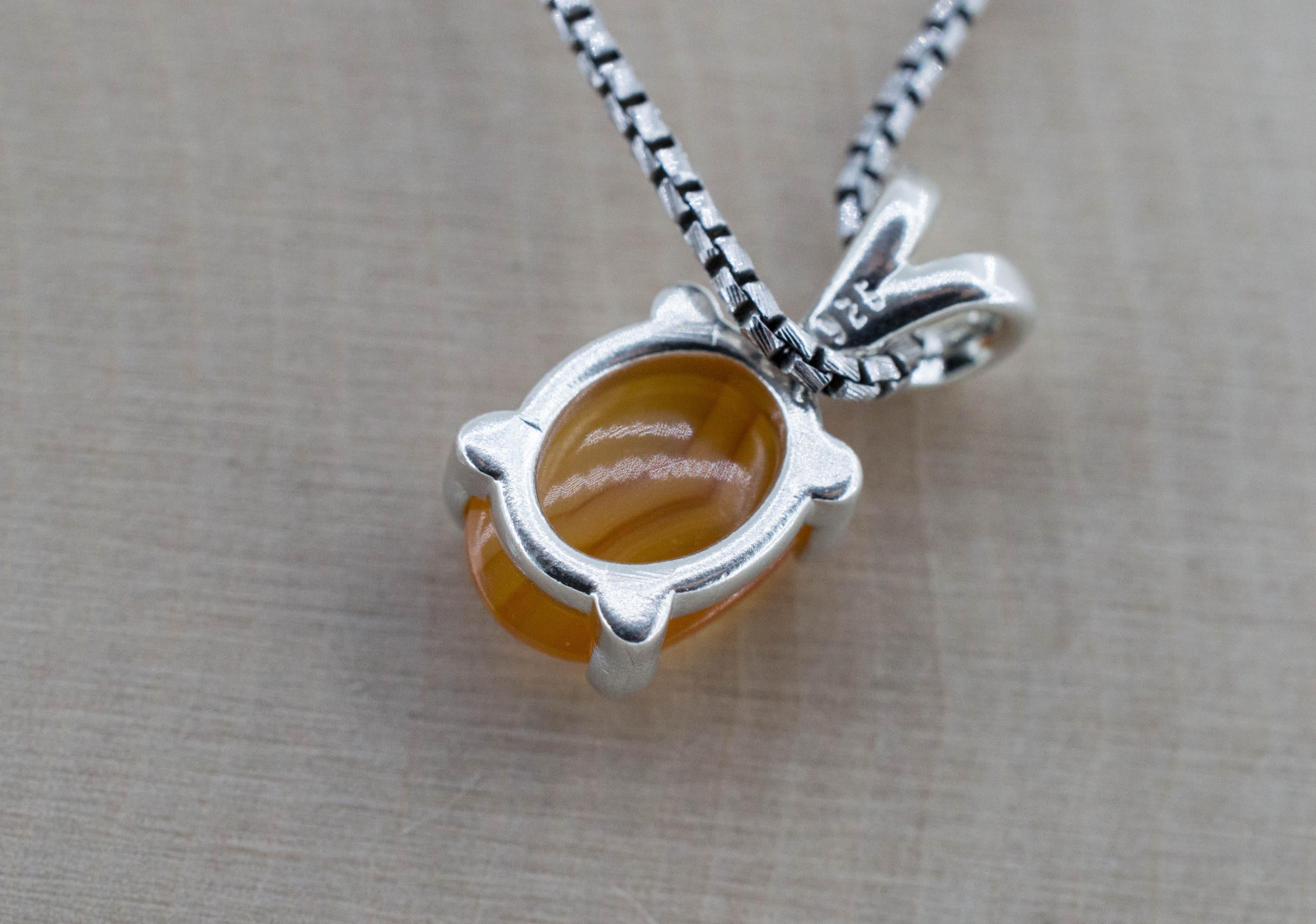 Carnelian Pendant, Natural Untreated New Jersey Carnelian; 2.220cts - Mark Oliver Gems