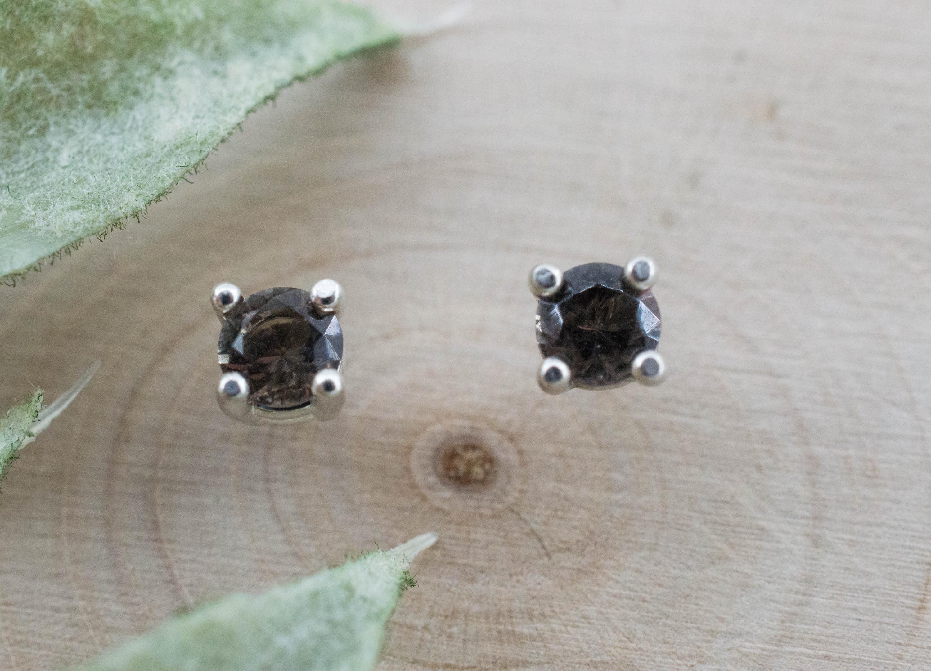 Colombianite Earrings; Natural Untreated Colombia Pseudotektite; 0.340cts - Mark Oliver Gems