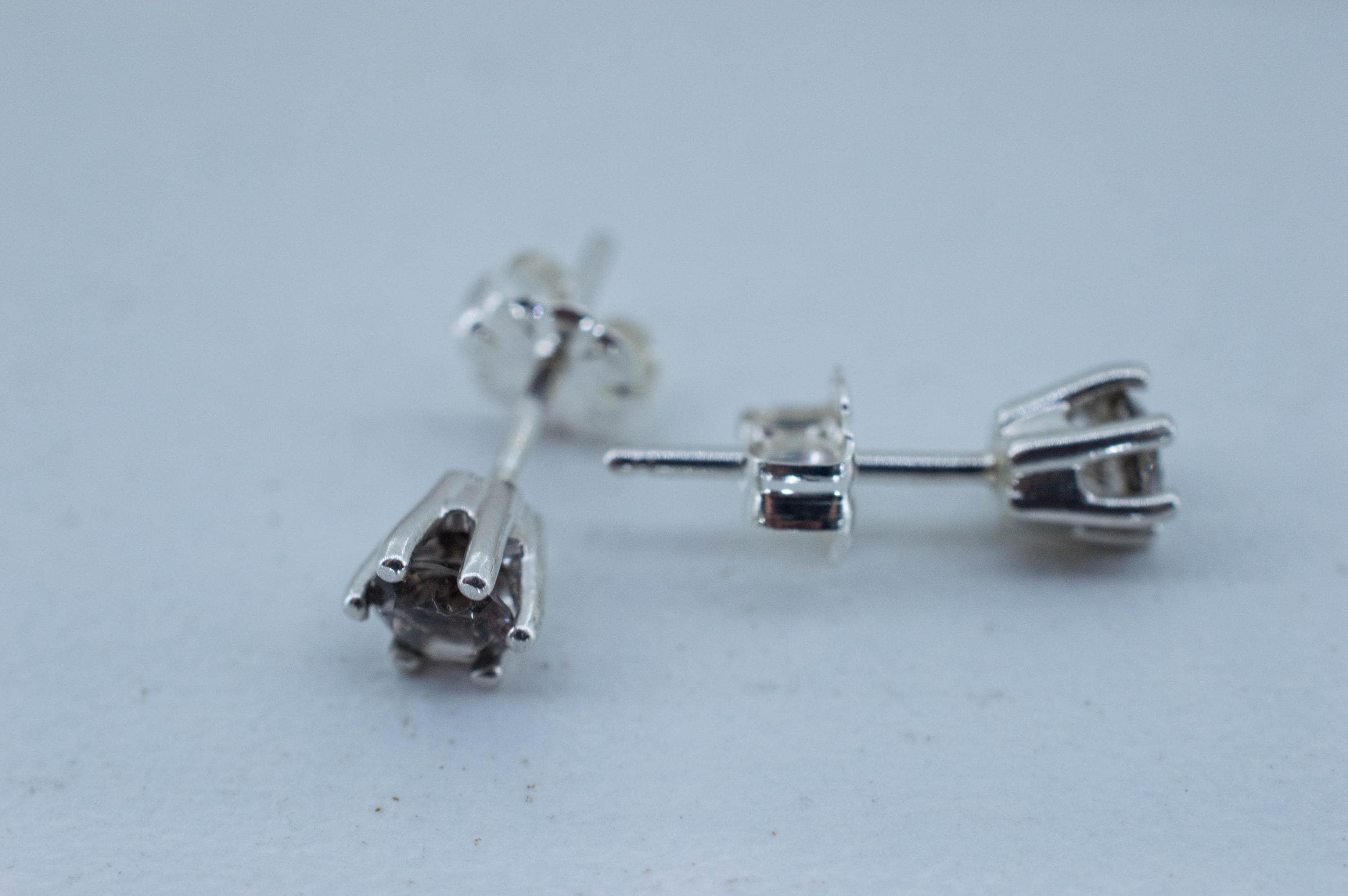 Colombianite Earrings; Natural Untreated Colombia Pseudotektite; 0.355cts - Mark Oliver Gems