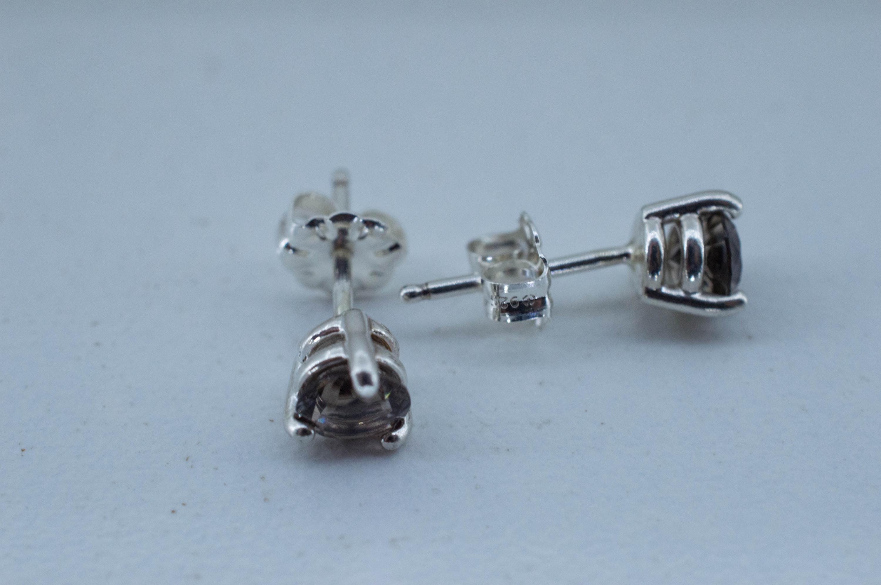 Colombianite Earrings; Natural Untreated Colombia Pseudotektite; 0.645cts - Mark Oliver Gems