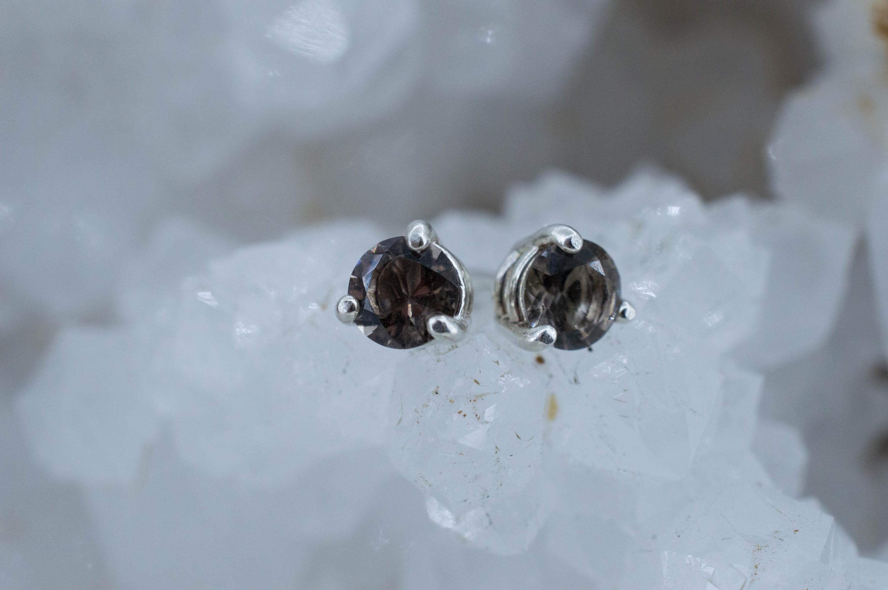 Colombianite Earrings; Natural Untreated Colombia Pseudotektite; 0.645cts - Mark Oliver Gems