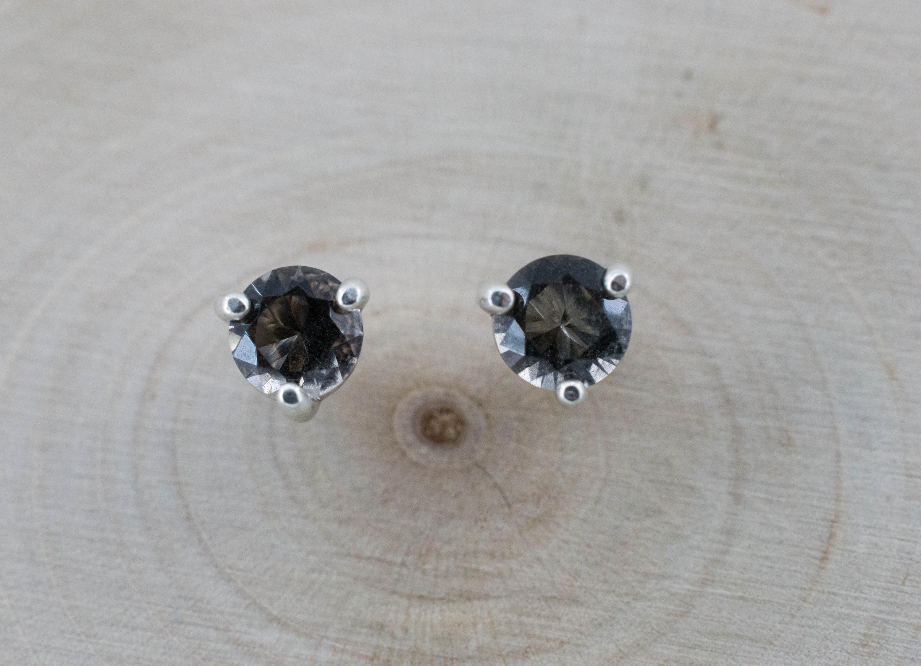 Colombianite Earrings; Natural Untreated Colombia Pseudotektite; 0.645cts - Mark Oliver Gems
