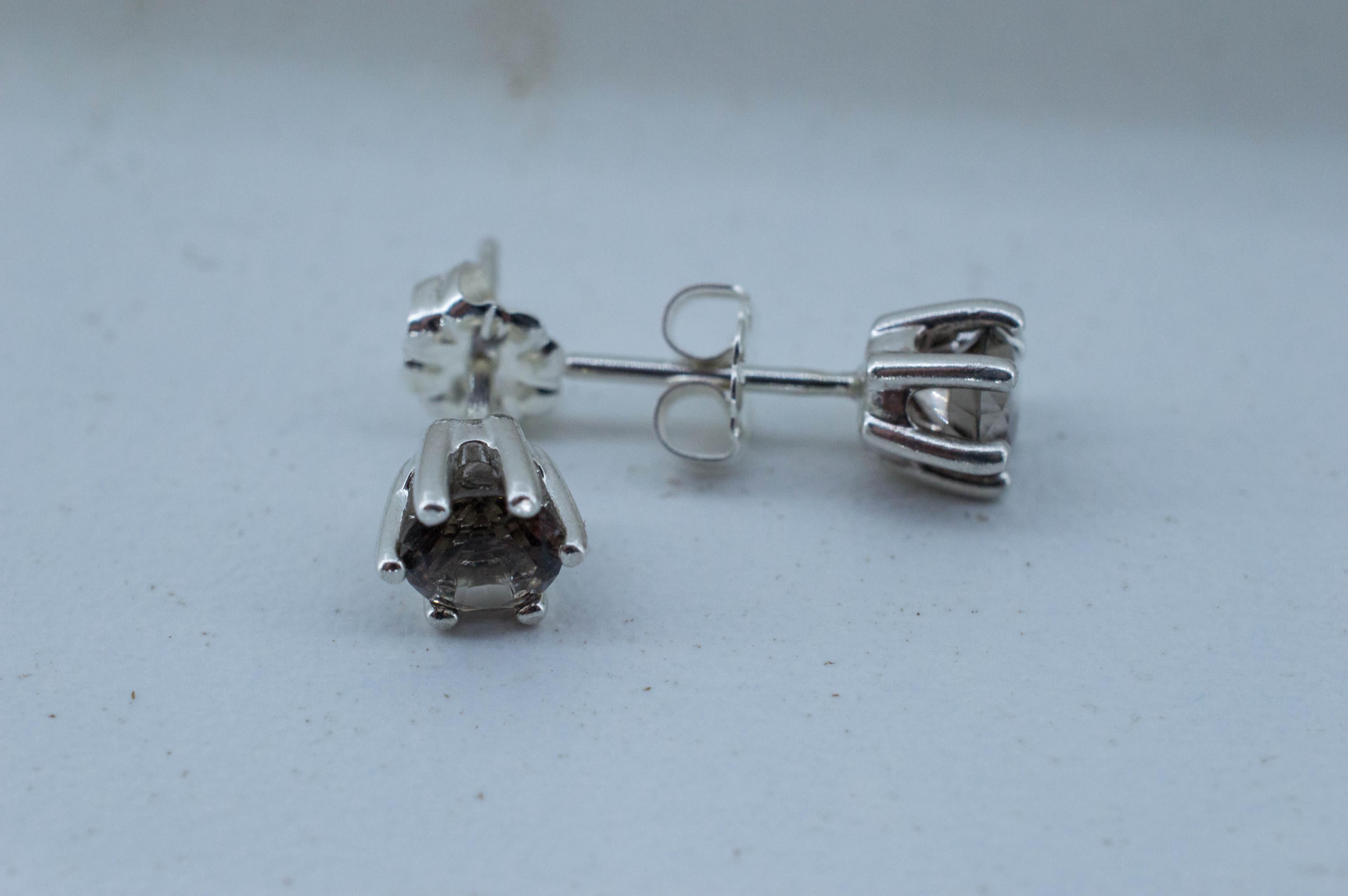 Colombianite Earrings; Natural Untreated Colombia Pseudotektite; 0.725cts - Mark Oliver Gems