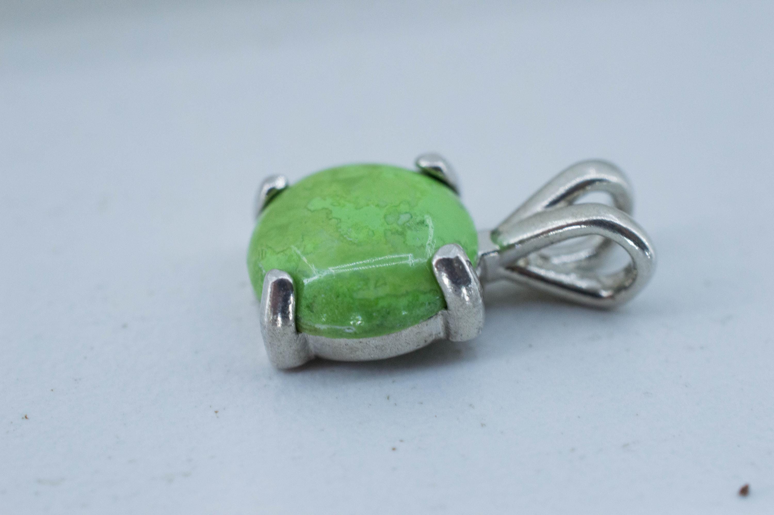 Gaspetite Pendant; Natural Untreated Australian Gaspeite; 3.025cts - Mark Oliver Gems