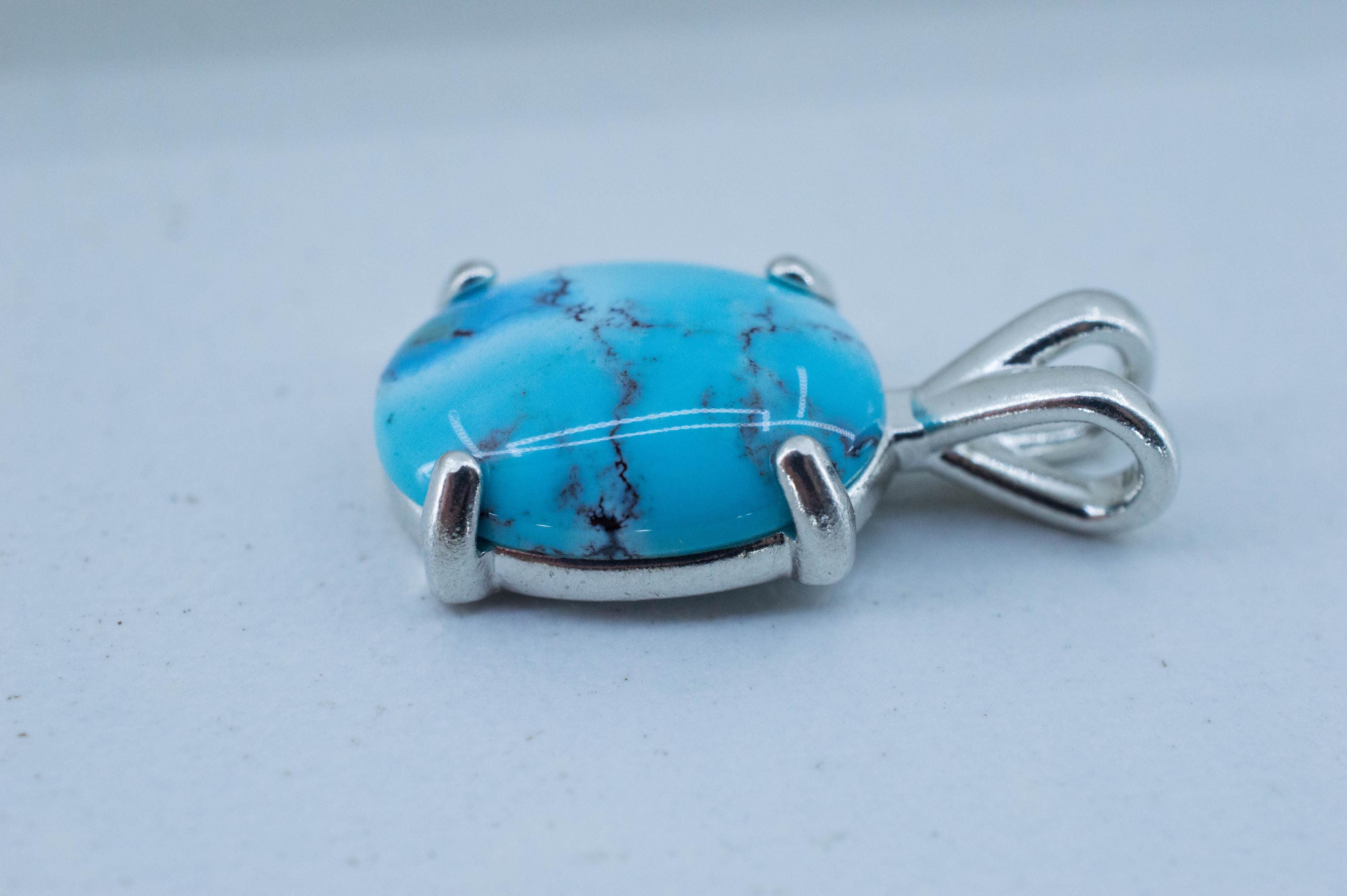 Golden Hills Turquoise Pendant, Natural Untreated Kazakhstan Turquoise; 3.925cts - Mark Oliver Gems