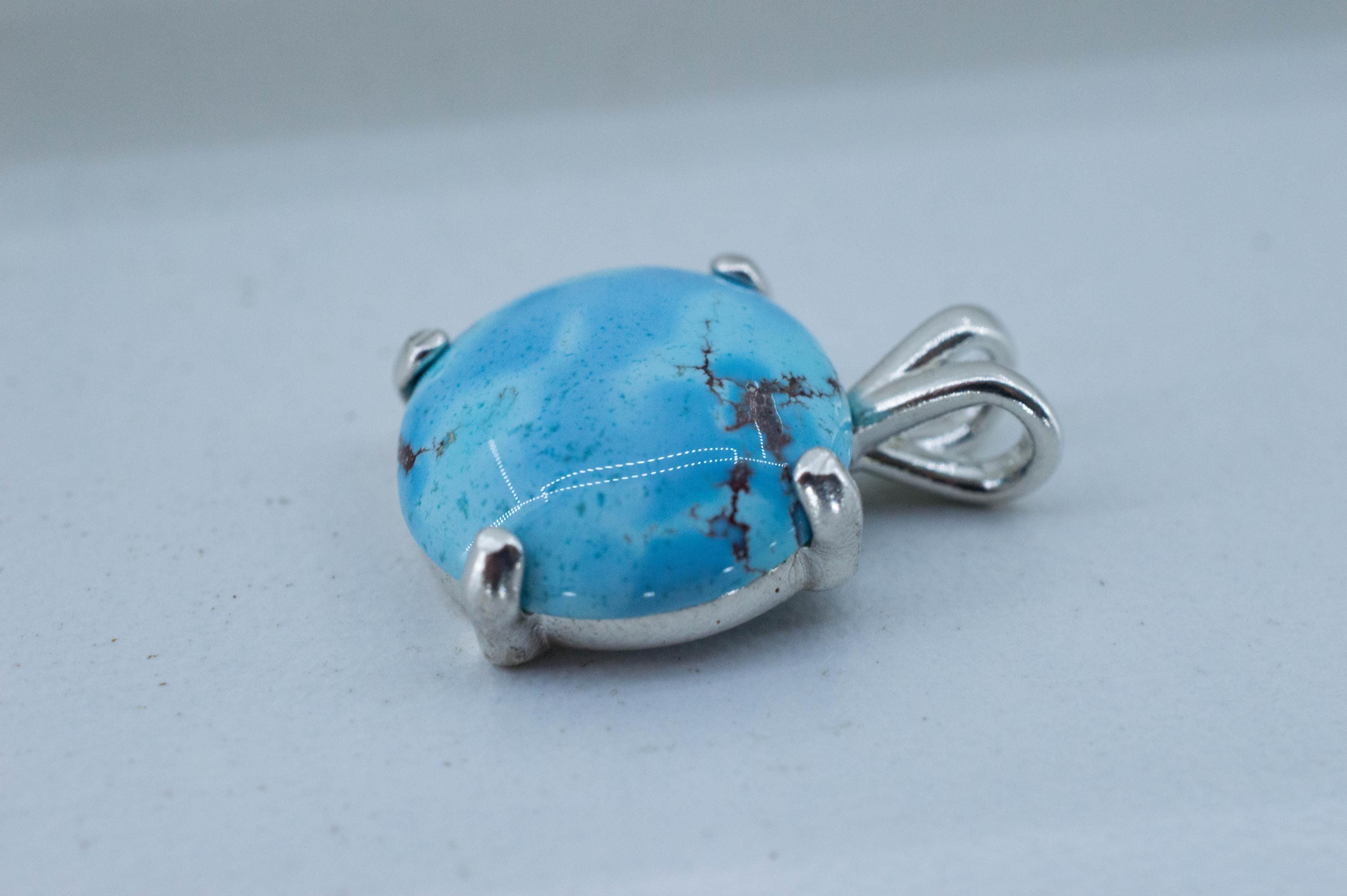 Golden Hills Turquoise Pendant, Natural Untreated Kazakhstan Turquoise; 6.795cts - Mark Oliver Gems