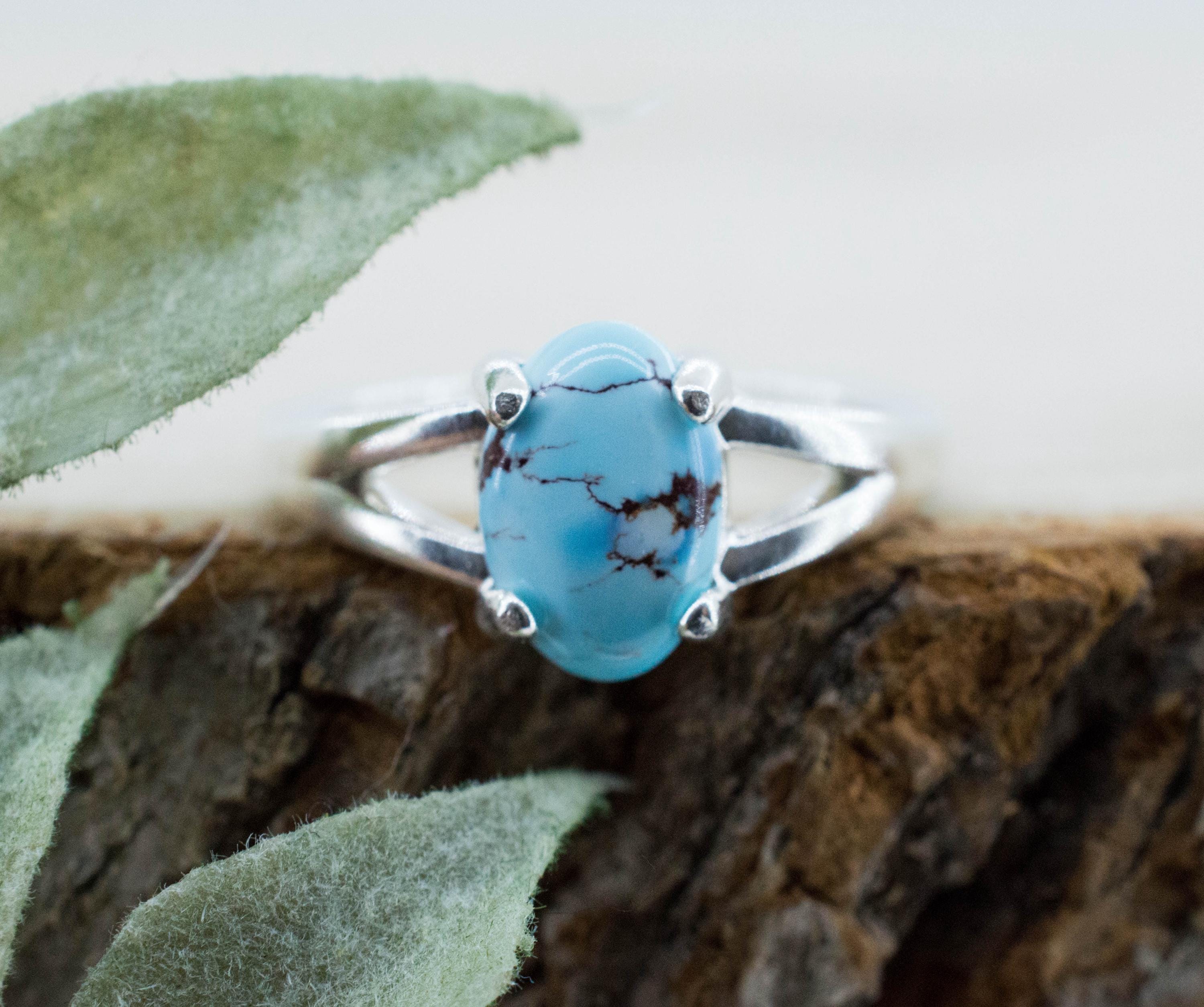 Golden Hills Turquoise Ring; Natural Untreated Kazakhstan Turquoise; 1.140cts - Mark Oliver Gems