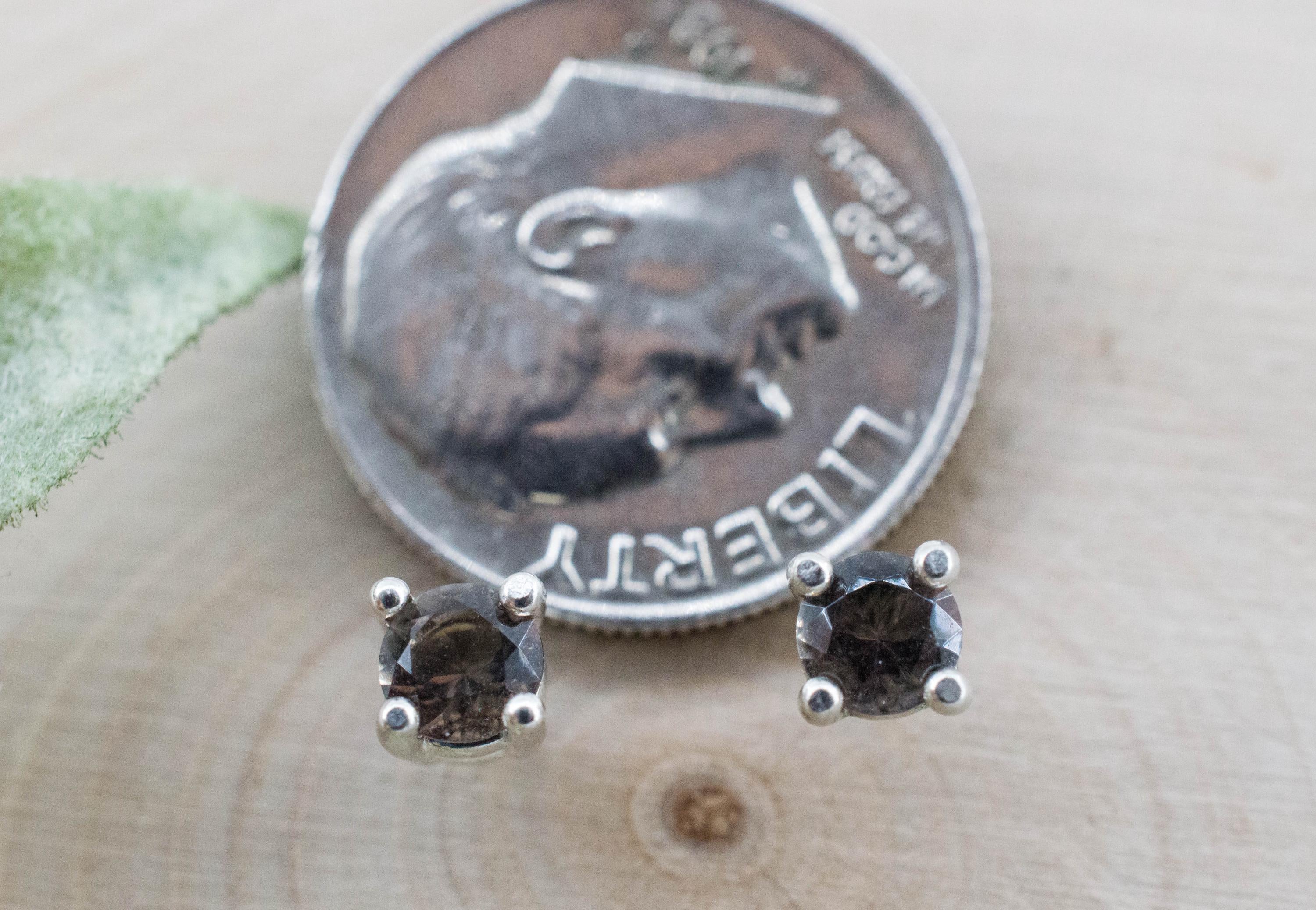 Colombianite Earrings; Natural Untreated Colombia Pseudotektite; 0.340cts - Mark Oliver Gems