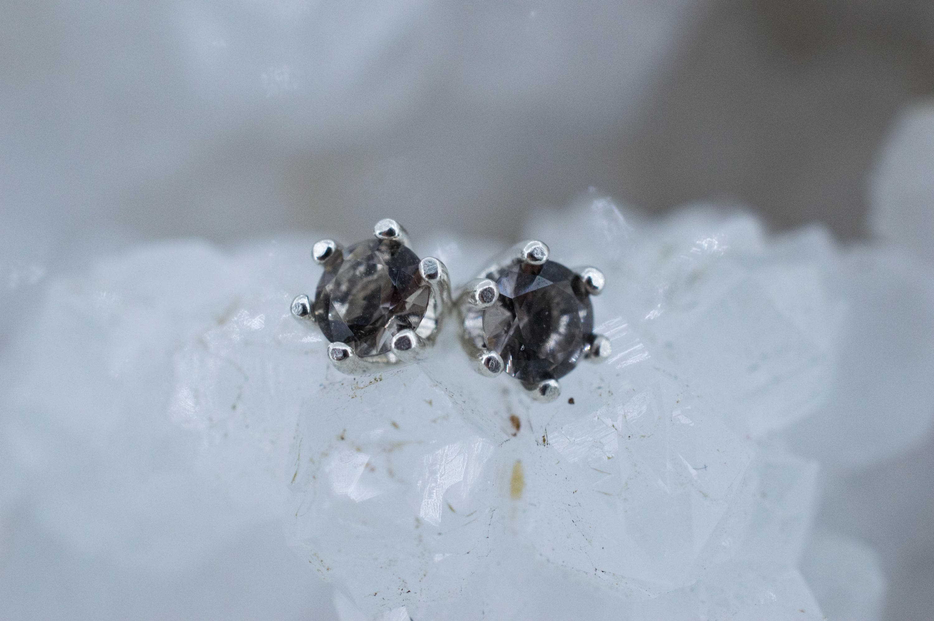 Colombianite Earrings; Natural Untreated Colombia Pseudotektite; 0.355cts - Mark Oliver Gems