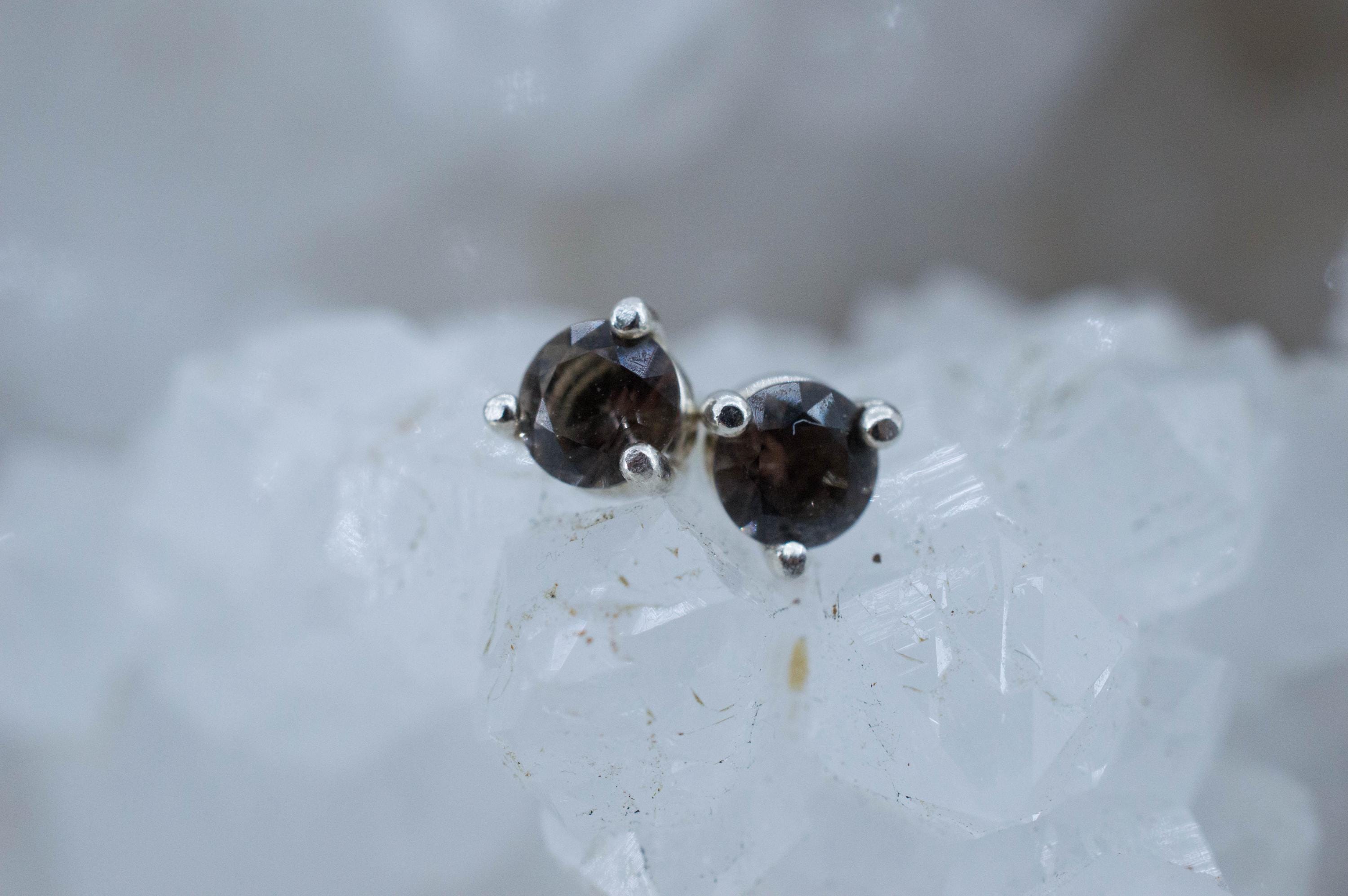 Colombianite Earrings; Natural Untreated Colombia Pseudotektite; 0.360cts - Mark Oliver Gems
