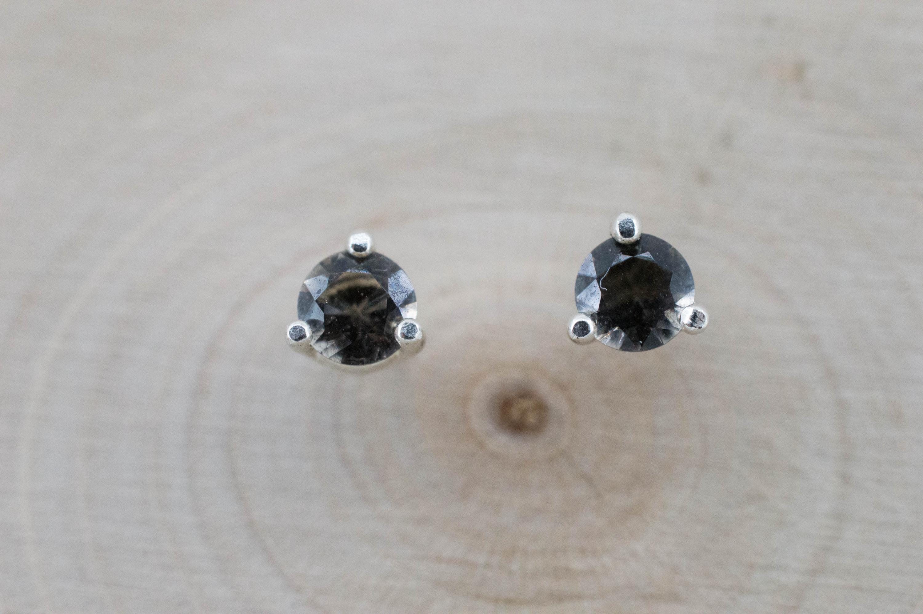 Colombianite Earrings; Natural Untreated Colombia Pseudotektite; 0.360cts - Mark Oliver Gems