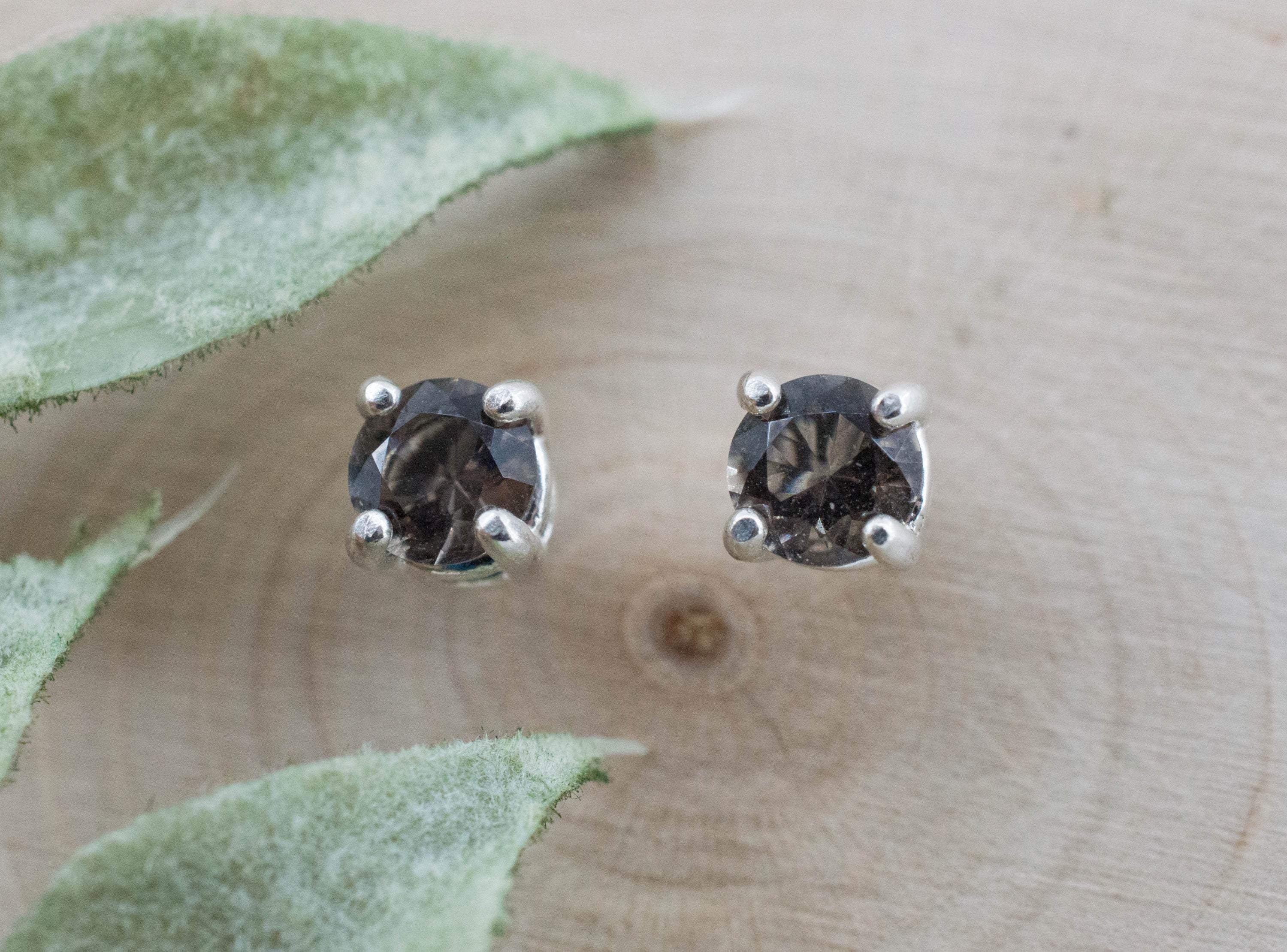 Colombianite Earrings; Natural Untreated Colombia Pseudotektite; 0.620cts - Mark Oliver Gems