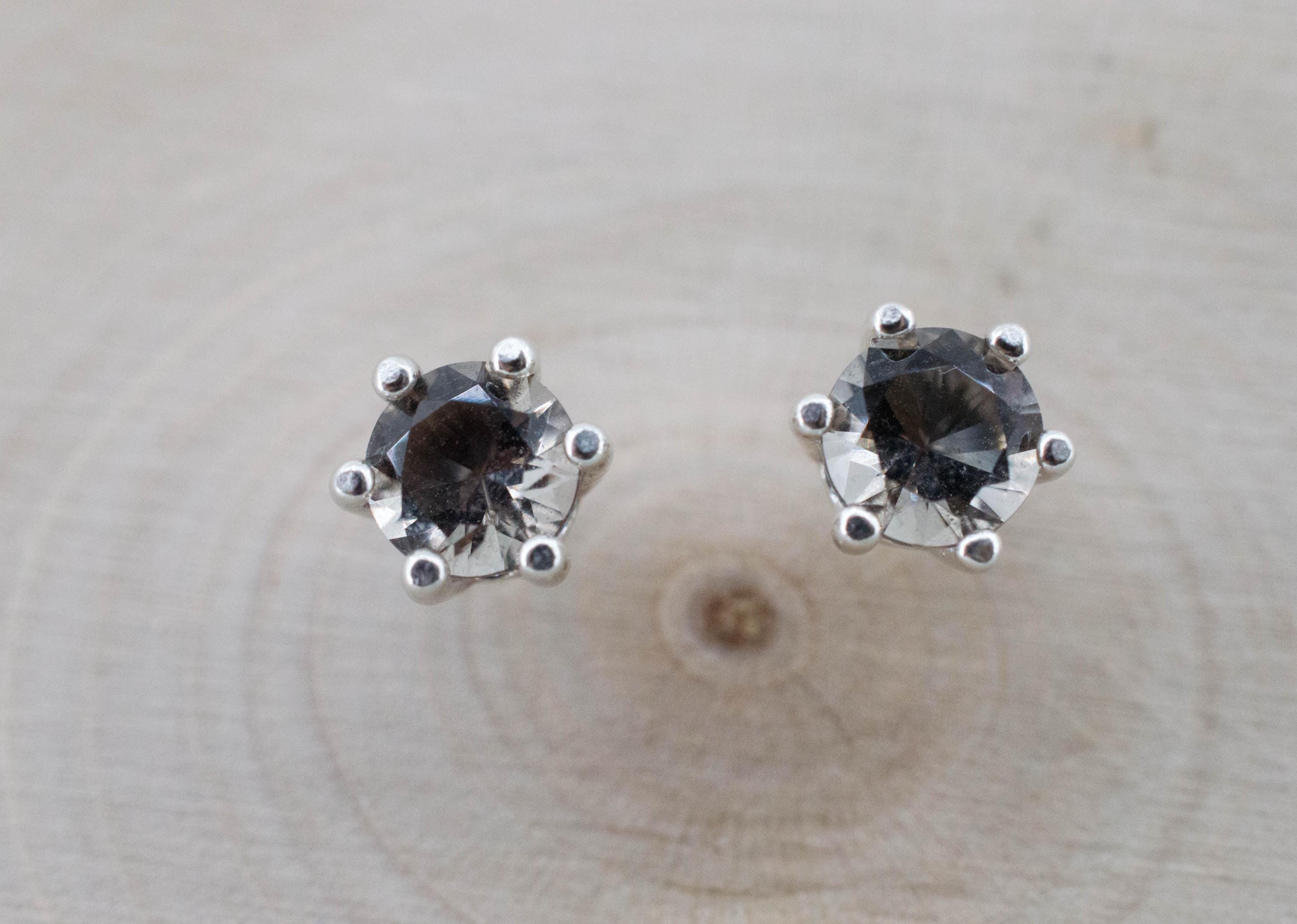 Colombianite Earrings; Natural Untreated Colombia Pseudotektite; 0.725cts - Mark Oliver Gems