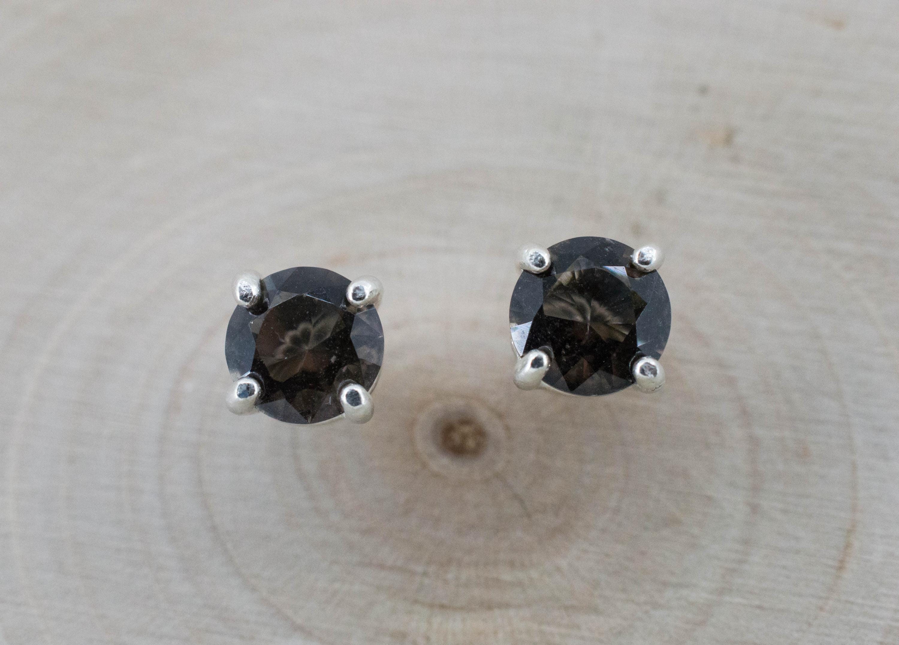 Colombianite Earrings; Natural Untreated Colombia Pseudotektite; 1.070cts - Mark Oliver Gems