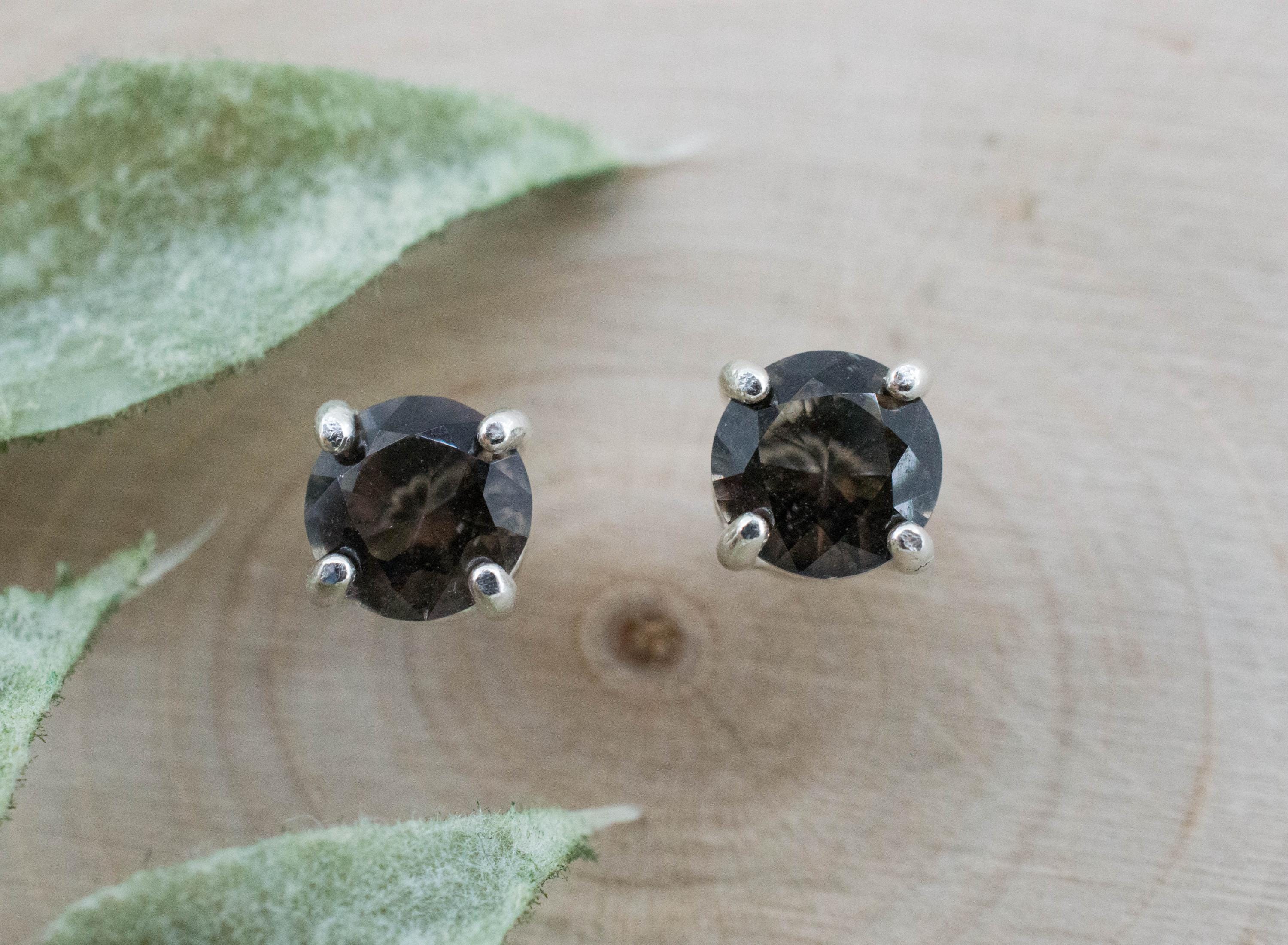 Colombianite Earrings; Natural Untreated Colombia Pseudotektite; 1.070cts - Mark Oliver Gems