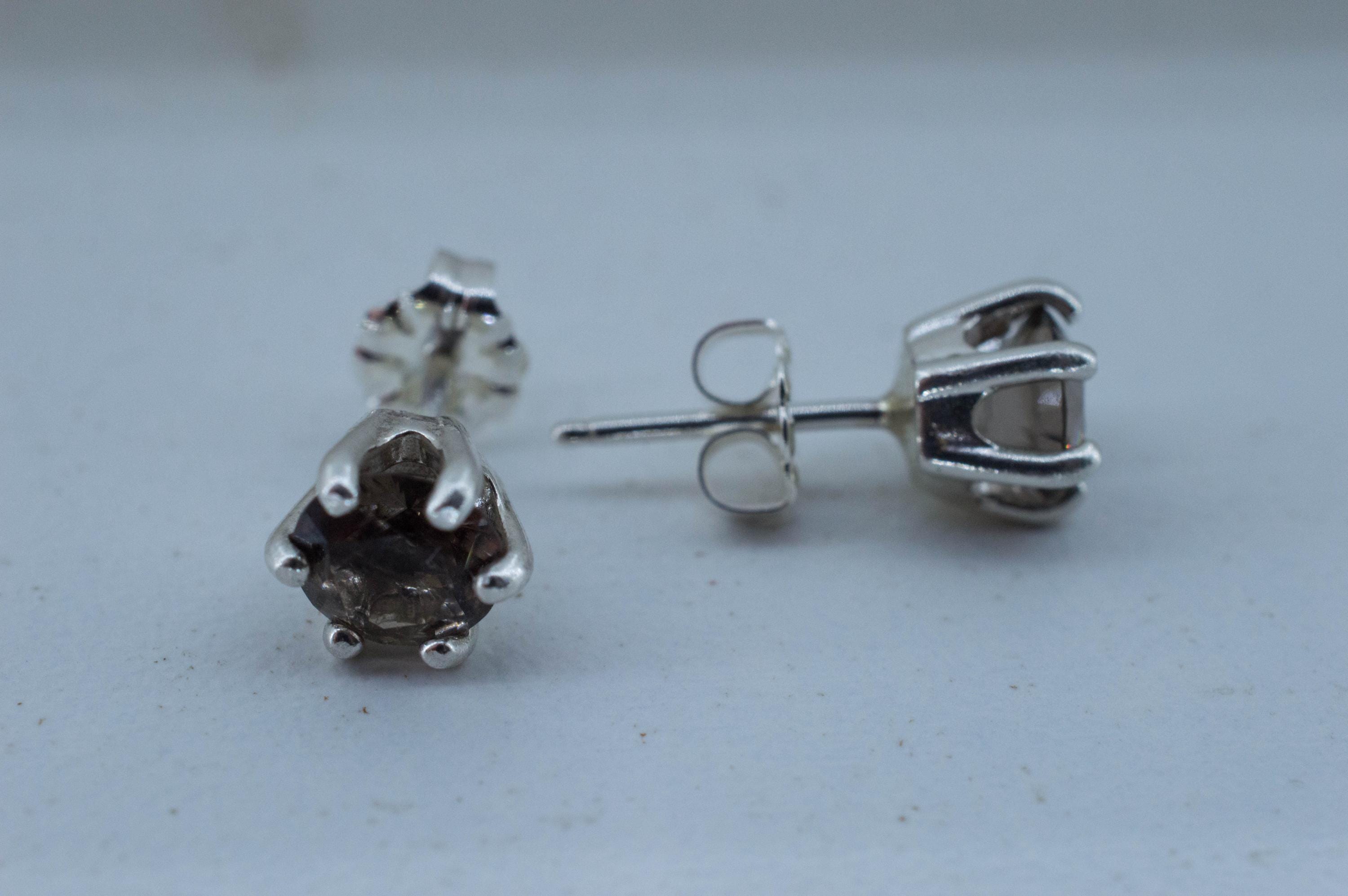 Colombianite Earrings; Natural Untreated Colombia Pseudotektite; 1.075cts - Mark Oliver Gems