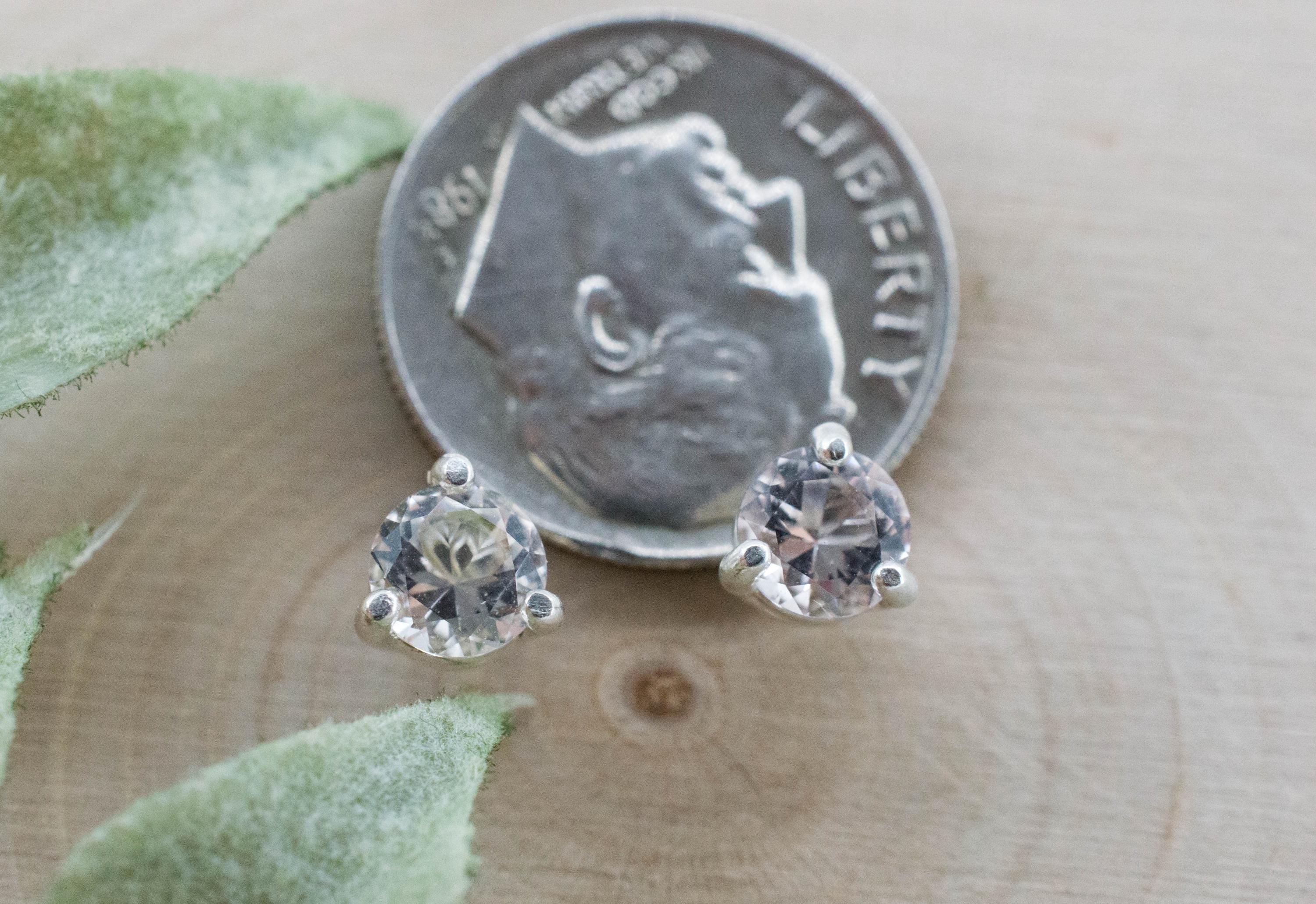 Goshenite Earrings; Natural Untreated Brazil Beryl; 0.805cts - Mark Oliver Gems