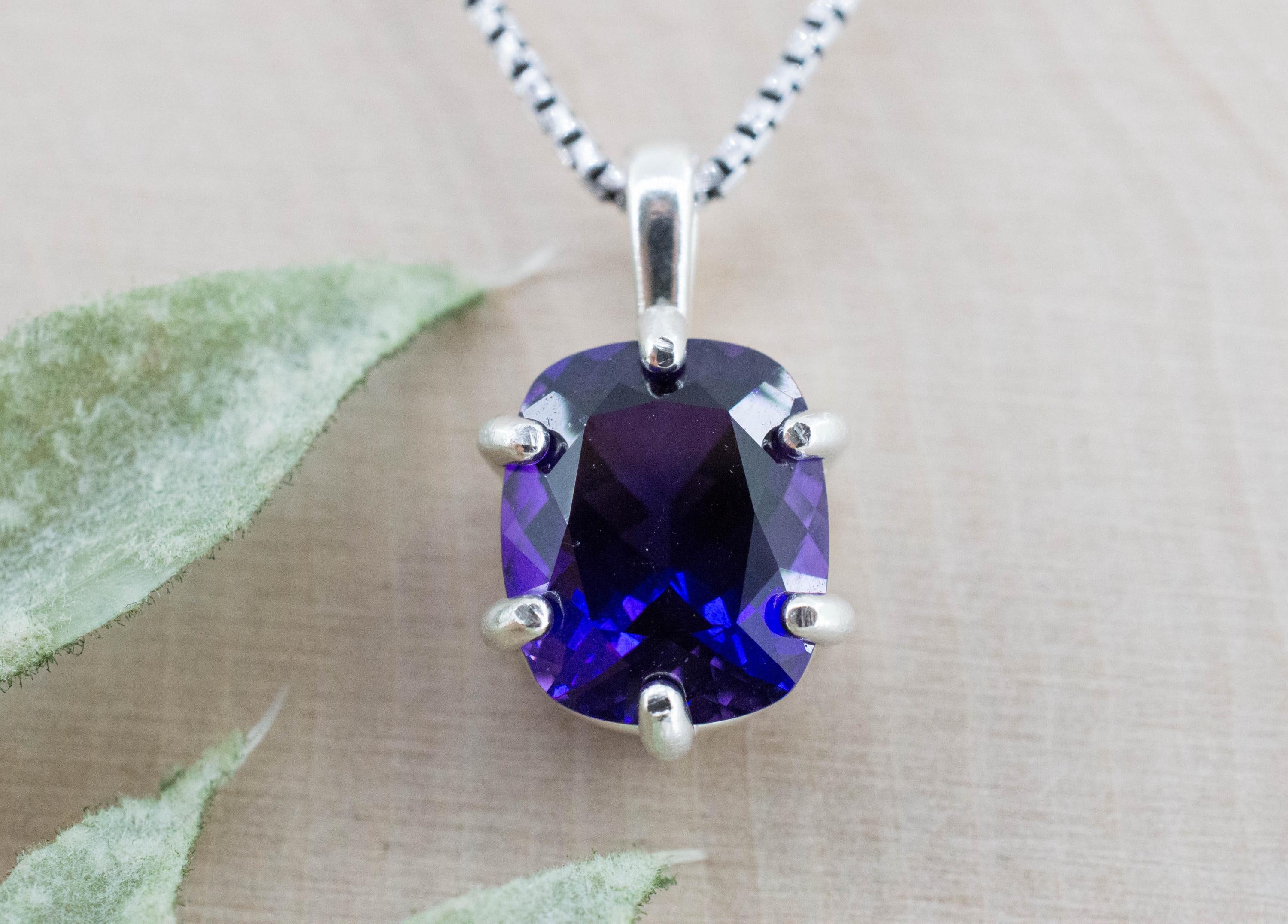 Amethyst Pendant, Natural Untreated Uruguay Amethyst; 4.470cts - Mark Oliver Gems