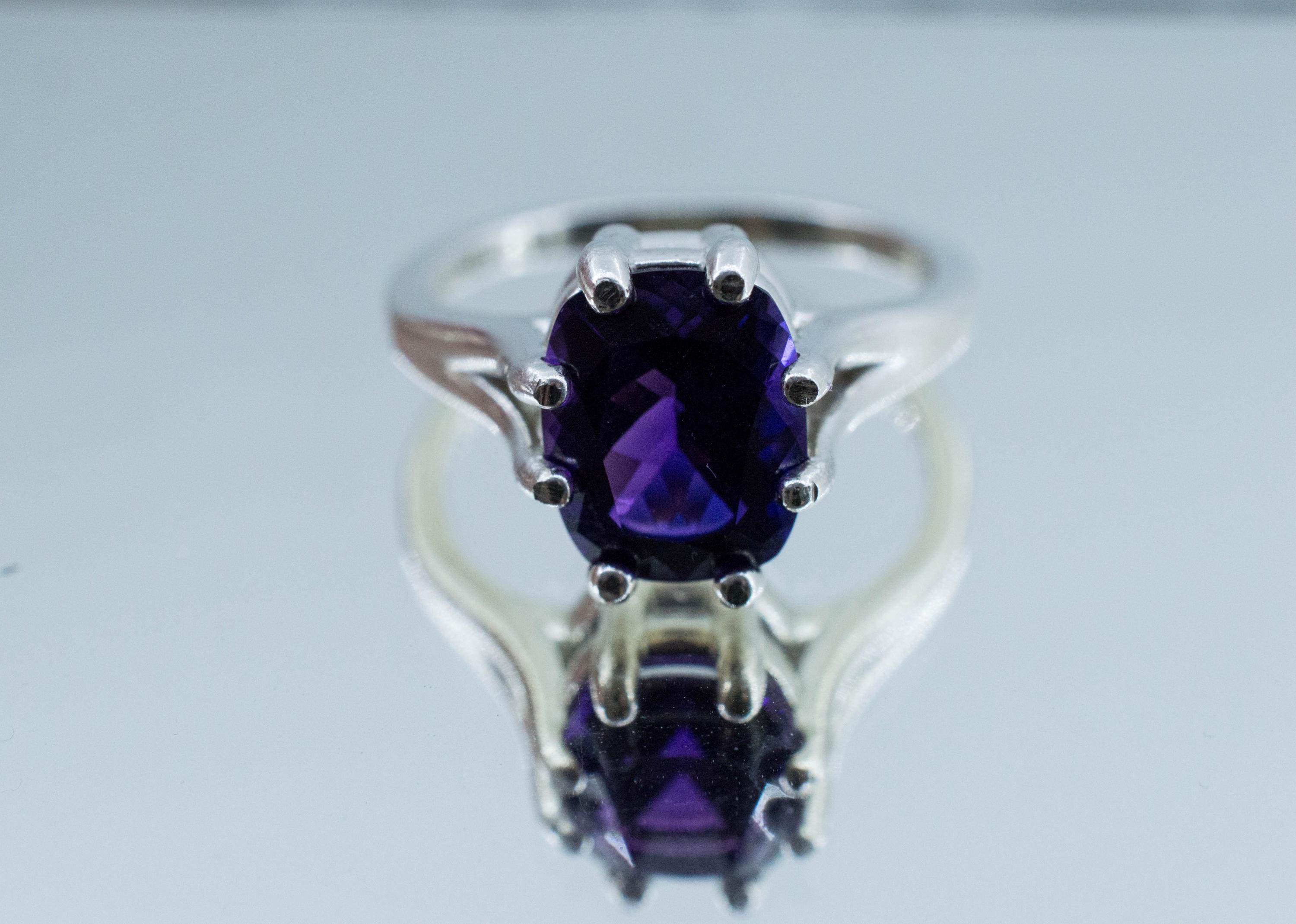 Amethyst Ring; Natural Untreated Uruguay Amethyst; 2.405cts - Mark Oliver Gems
