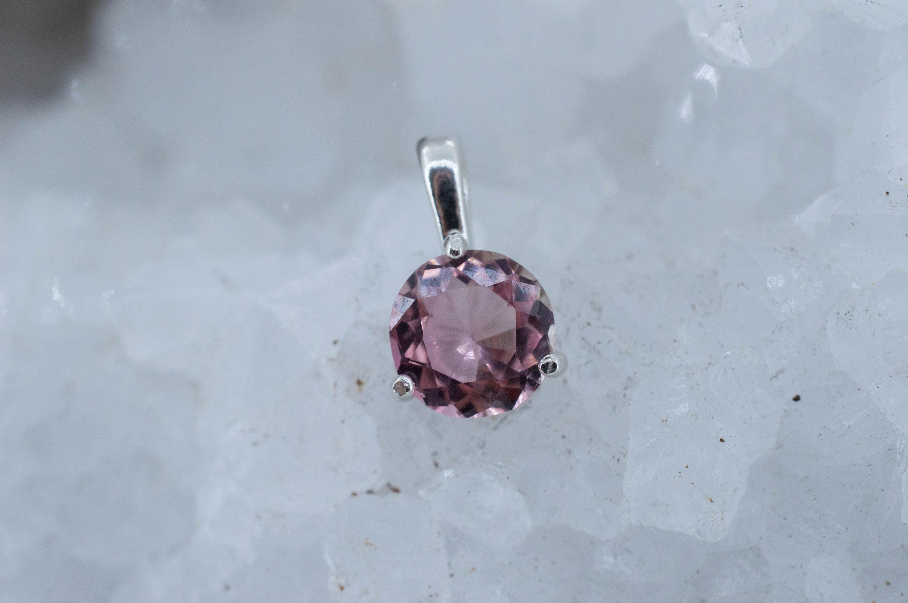 Pink Tourmaline Pendant; Natural Untreated Brazil Tourmaline; 1.755cts - Mark Oliver Gems