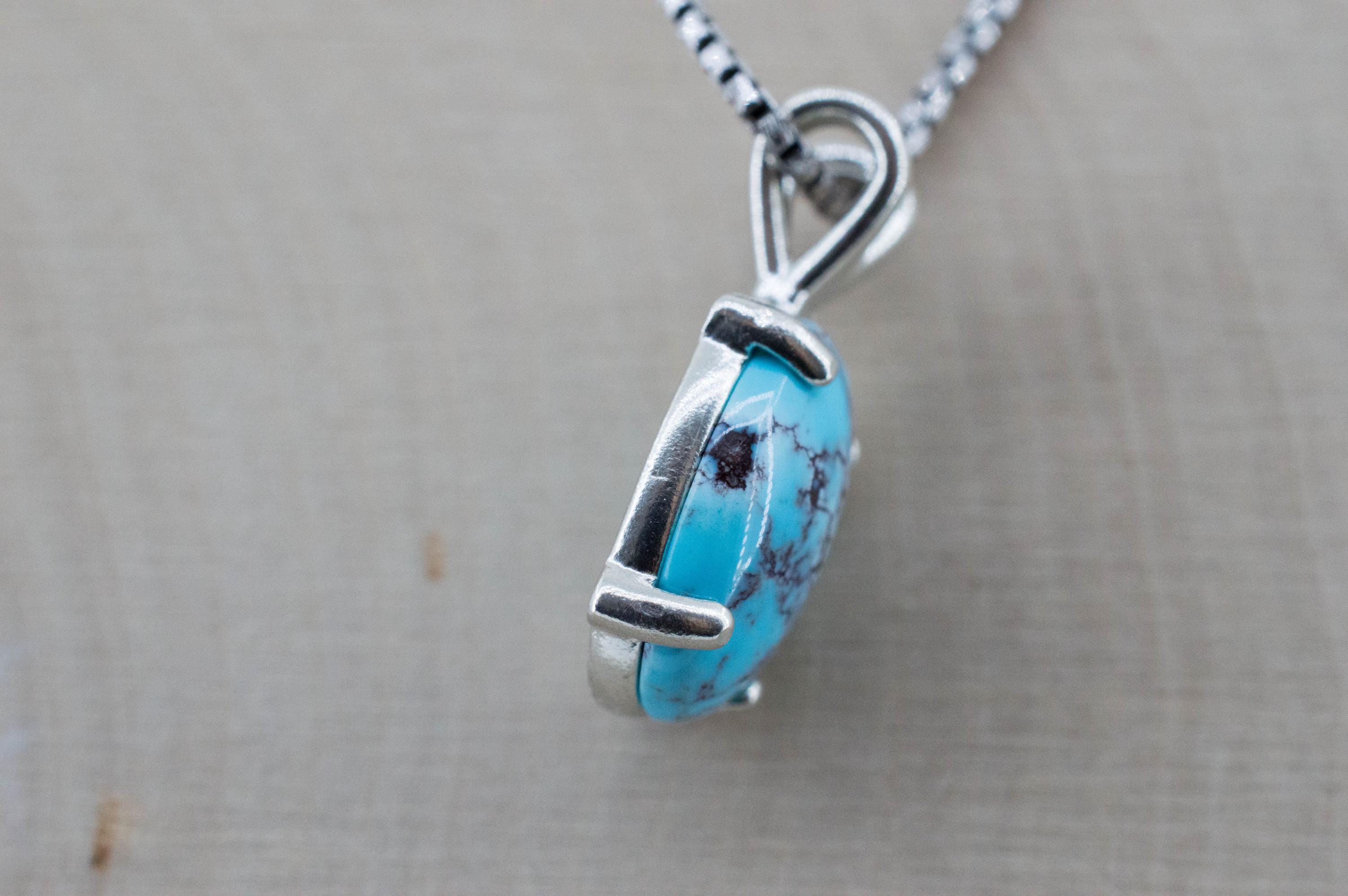 Golden Hills Turquoise Pendant, Natural Untreated Kazakhstan Turquoise; 3.995cts - Mark Oliver Gems