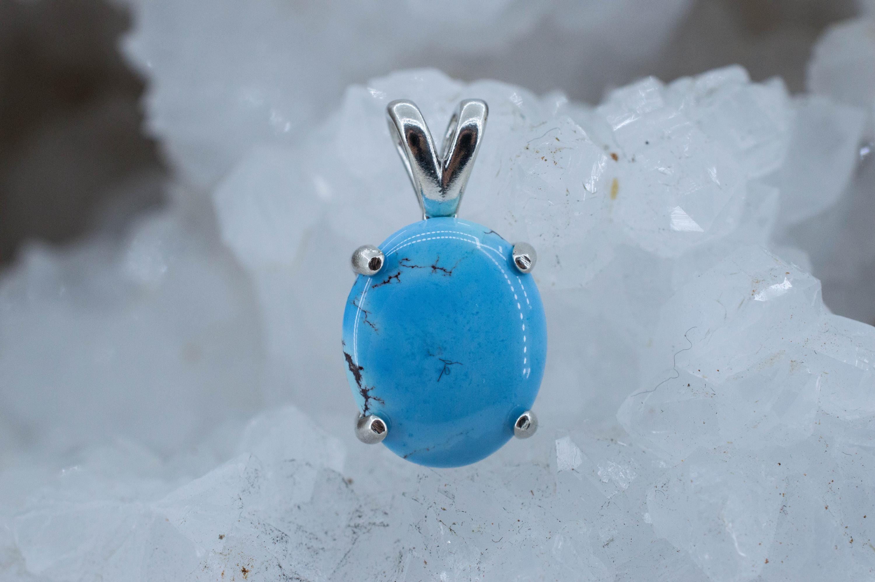 Golden Hills Turquoise Pendant, Natural Untreated Kazakhstan Turquoise; 4.195cts - Mark Oliver Gems