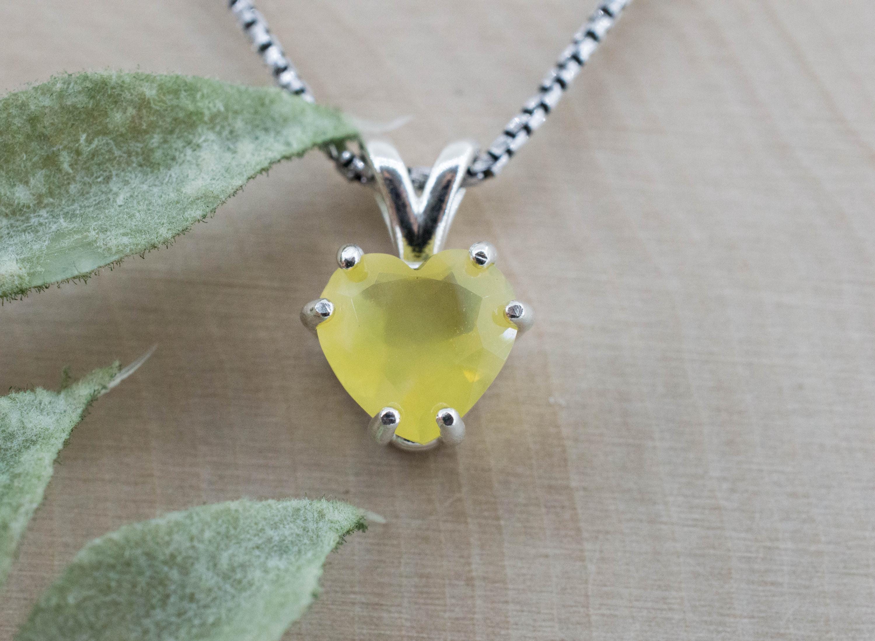 Yellow Opal Pendant, Natural Untreated Tanzania Opal; 1.935cts - Mark Oliver Gems