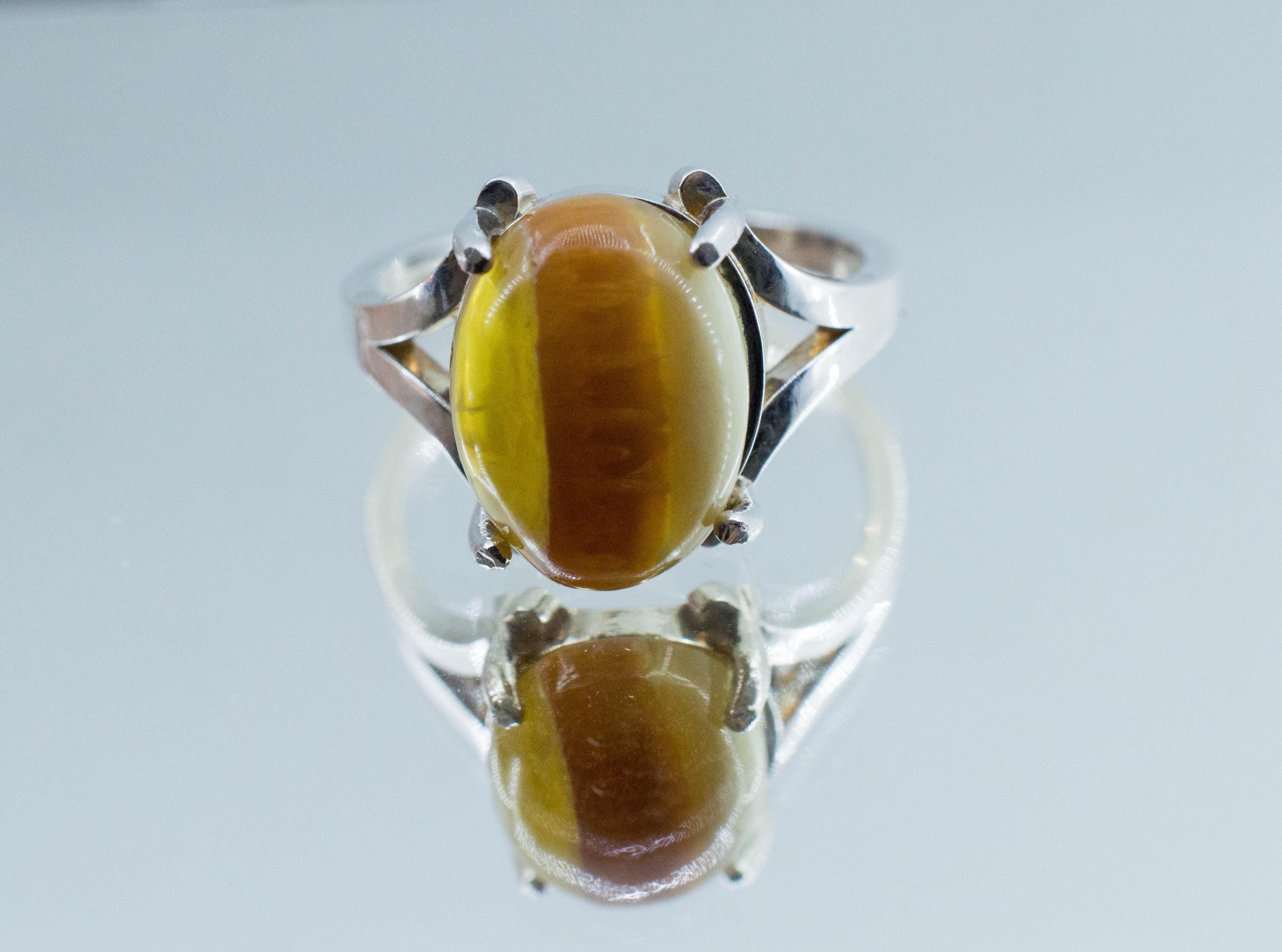 Cat's Eye Opal Ring, Natural Untreated Tanzania Yellow Opal; 3.700cts - Mark Oliver Gems