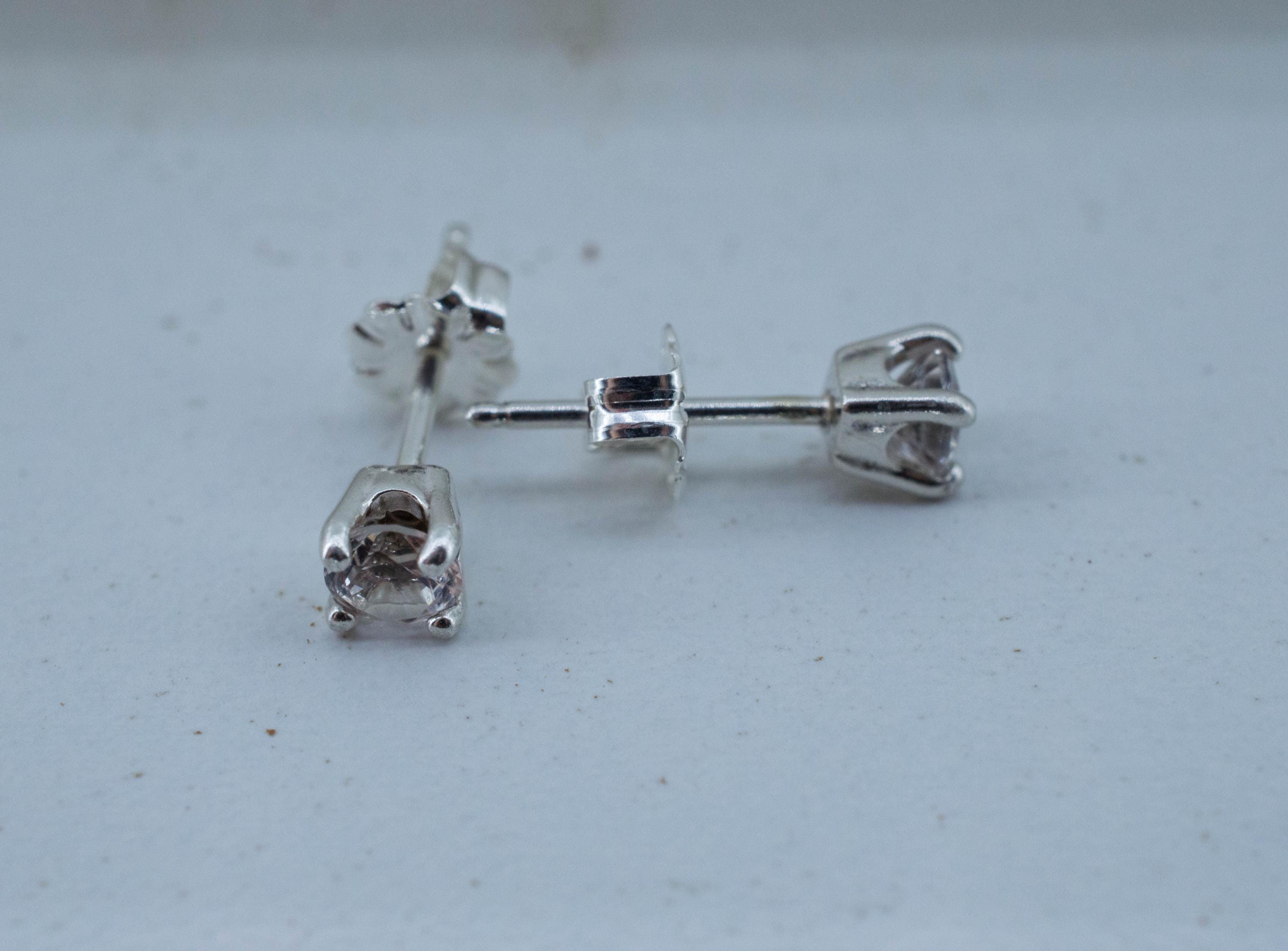 Goshenite Earrings; Natural Untreated Brazil Beryl; 0.460cts - Mark Oliver Gems