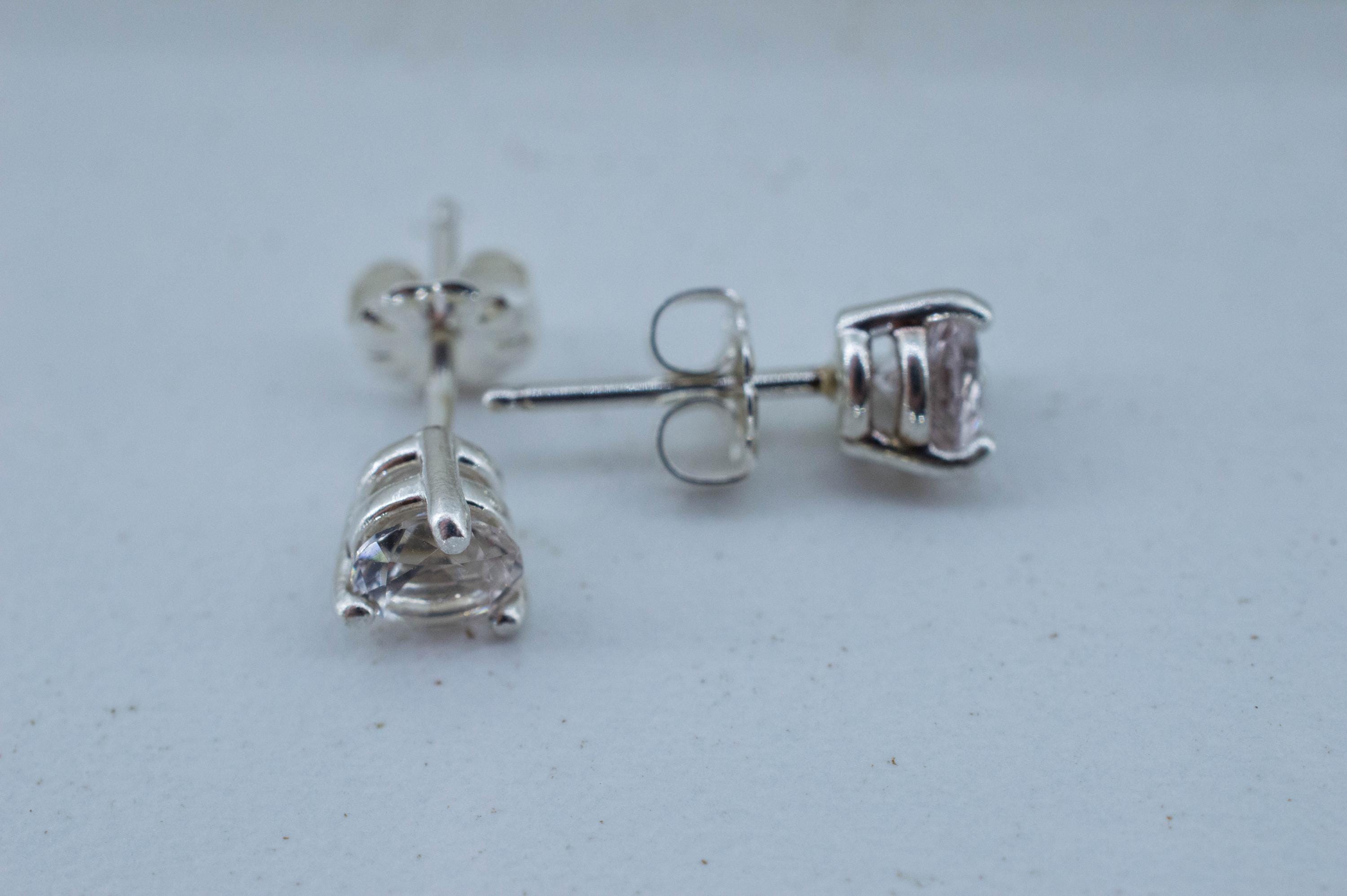 Goshenite Earrings; Natural Untreated Brazil Beryl; 0.805cts - Mark Oliver Gems