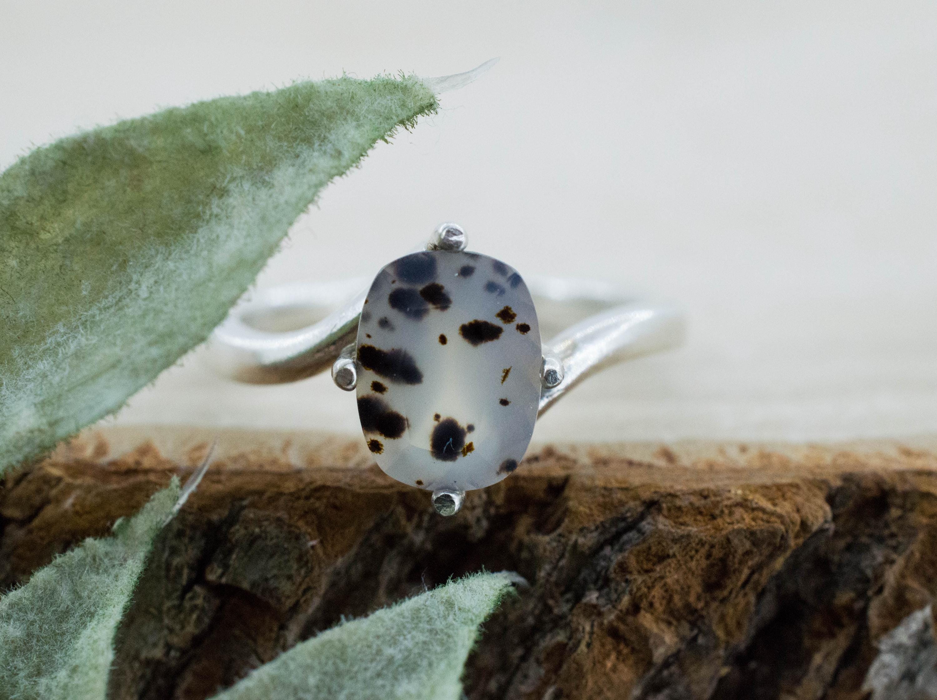 Montana Moss Agate Ring; Genuine Untreated USA Agate; 1.550cts - Mark Oliver Gems