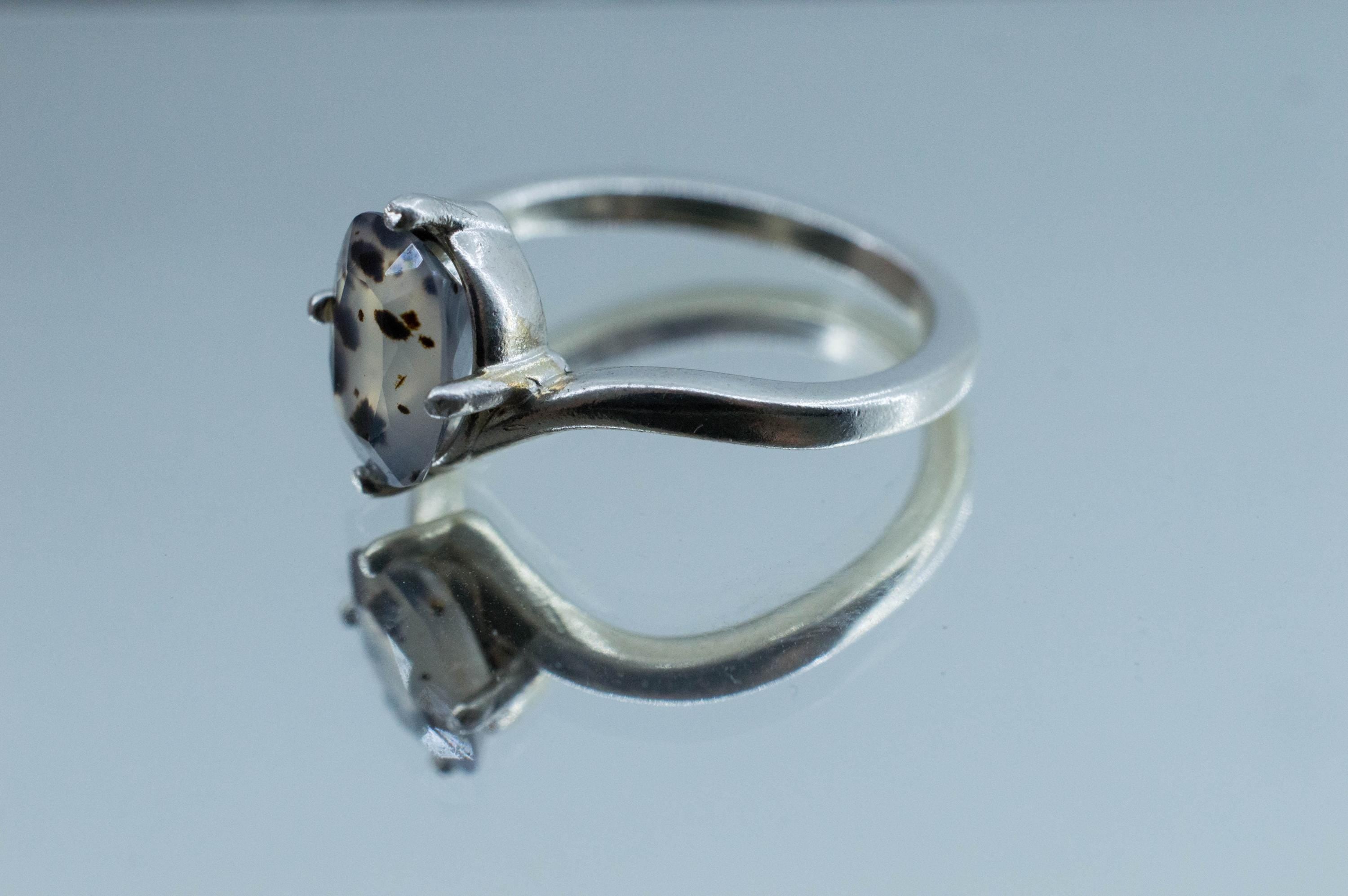 Montana Moss Agate Ring; Genuine Untreated USA Agate; 1.550cts - Mark Oliver Gems