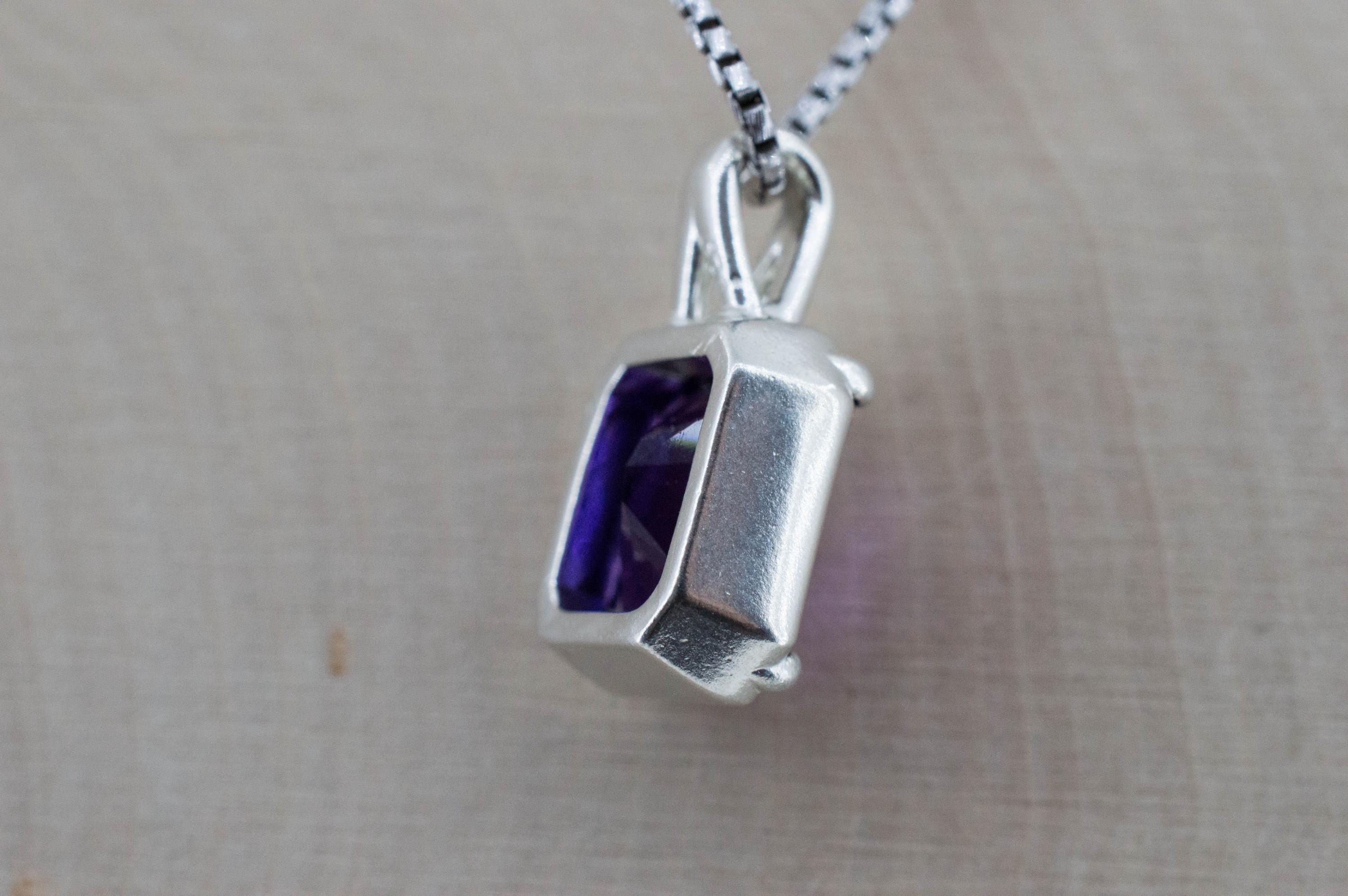 Amethyst Pendant, Natural Untreated Uruguay Amethyst; 3.770cts - Mark Oliver Gems