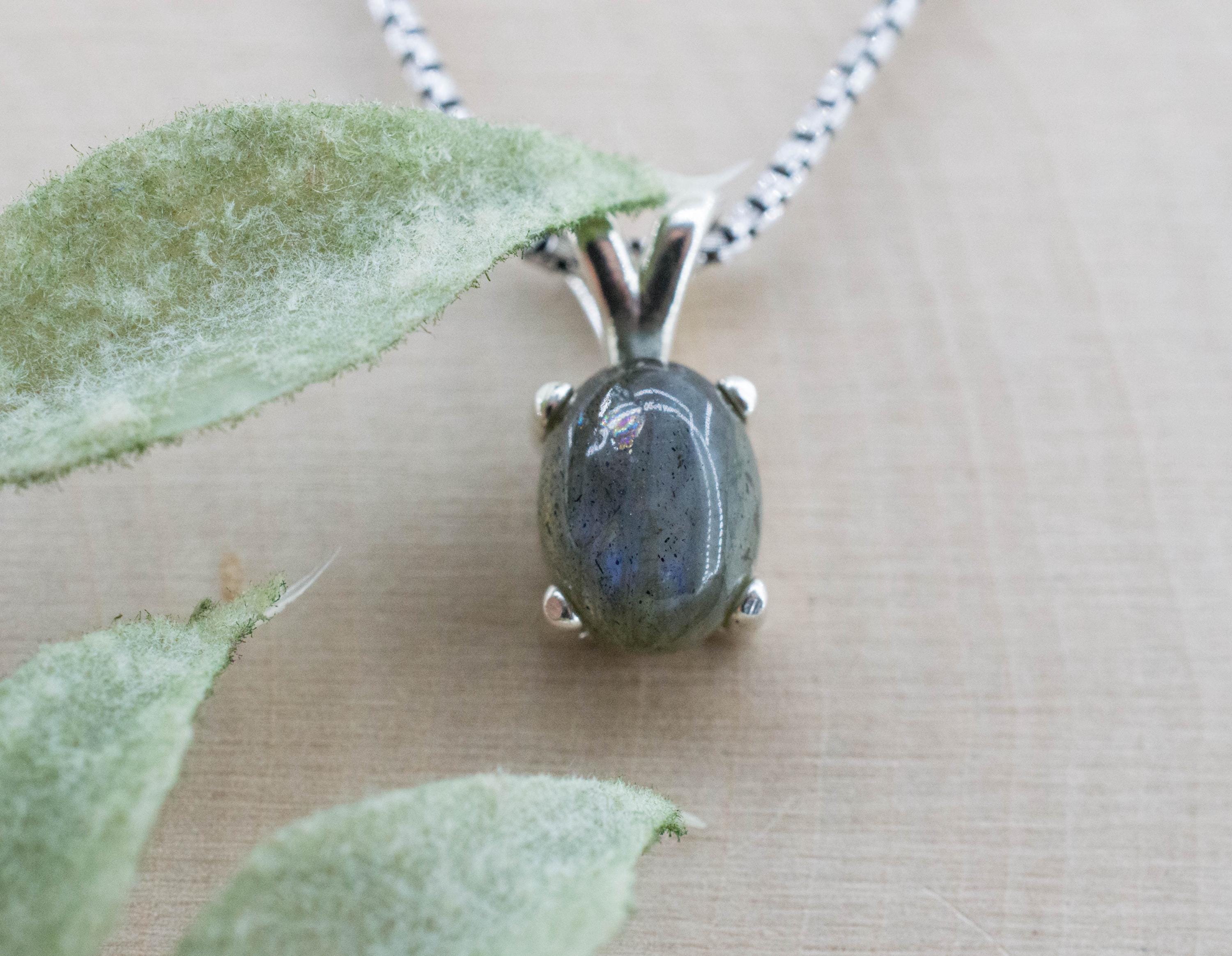 Labradorite Pendant; Natural Untreated Madagascar Labradorite; 2.460cts - Mark Oliver Gems